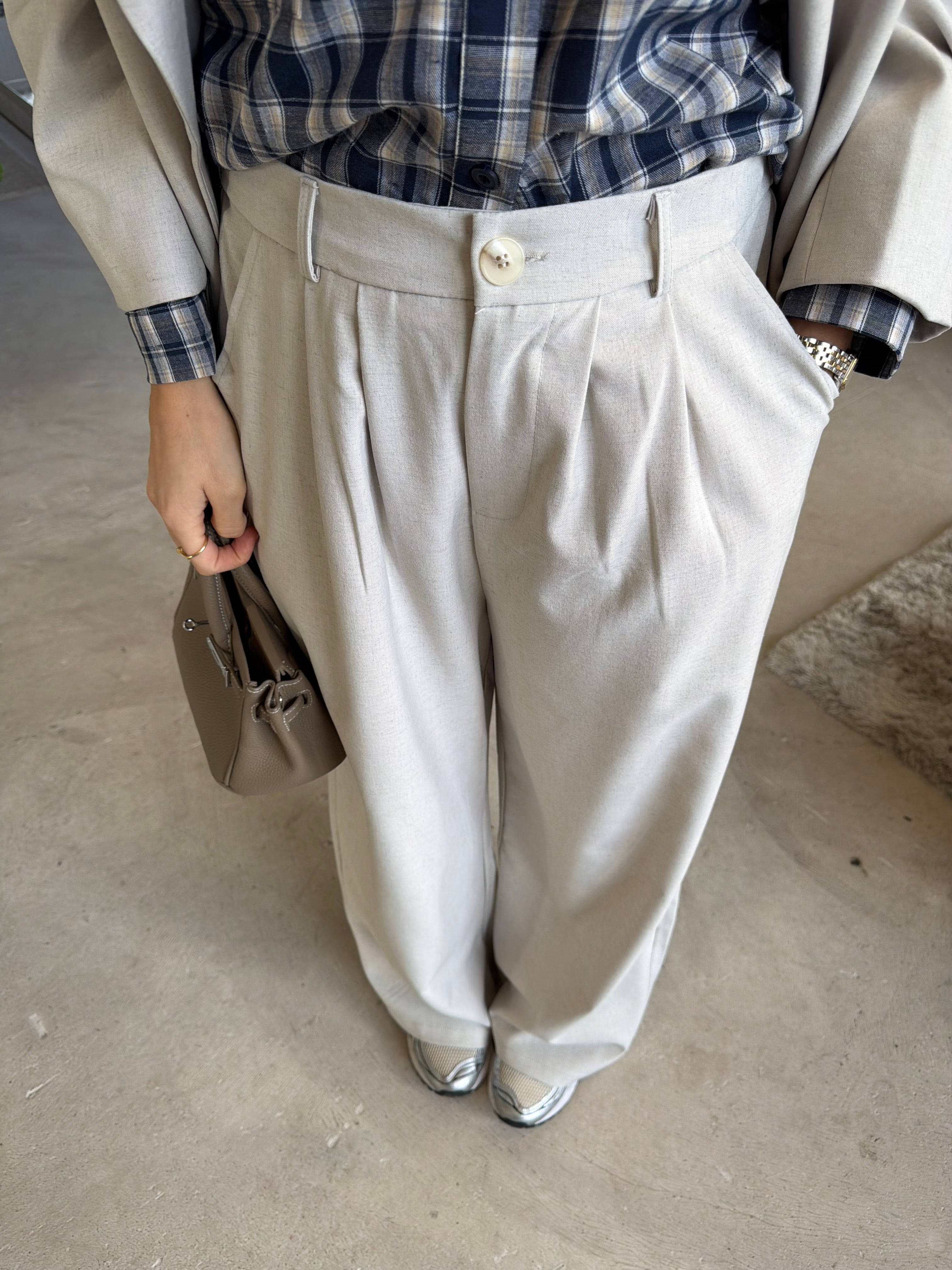 Pantalon LINA crème (43133)