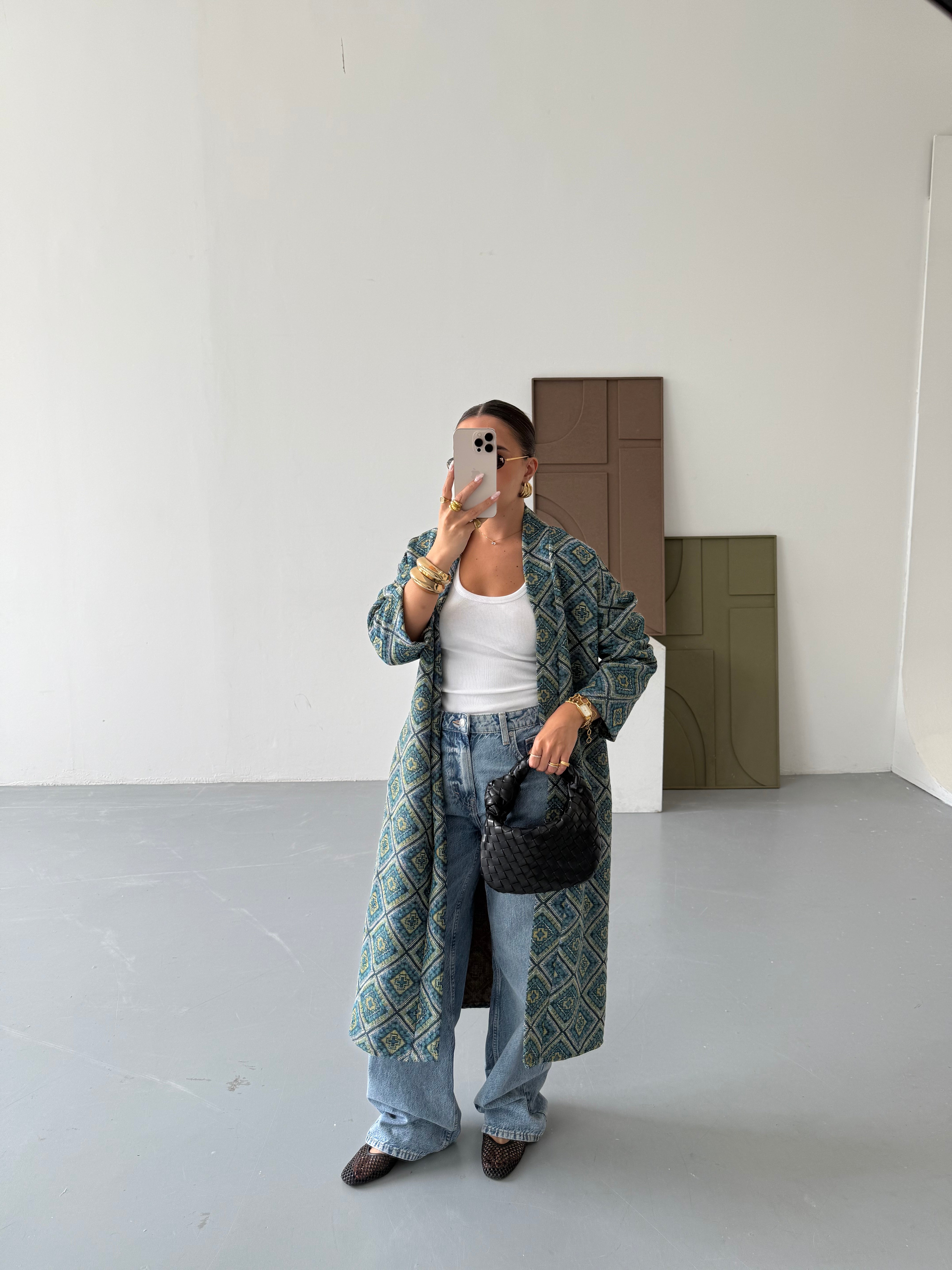 Veste KIMONO bleue