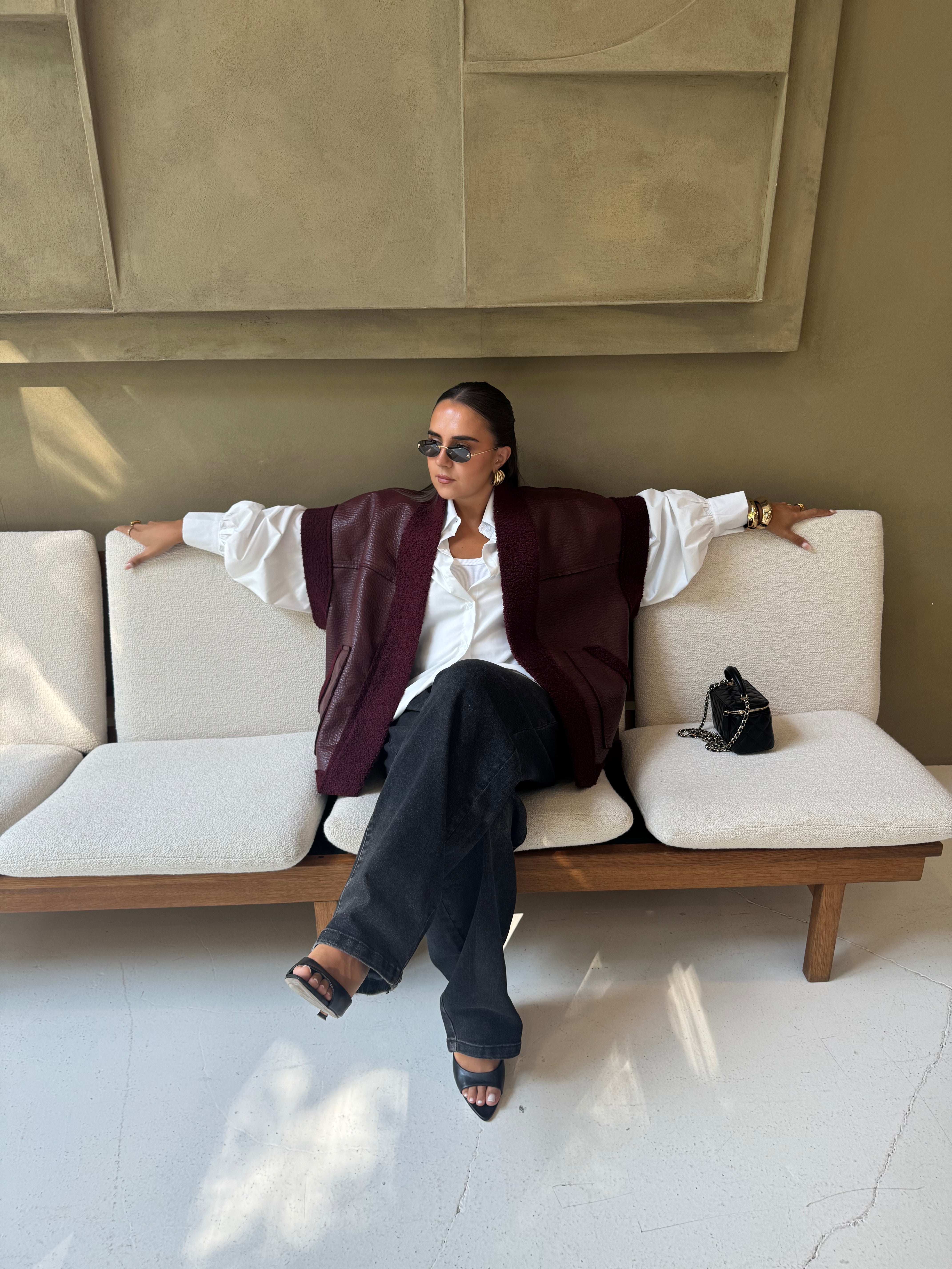 Veste sans manche NANCY bordeaux (13330)