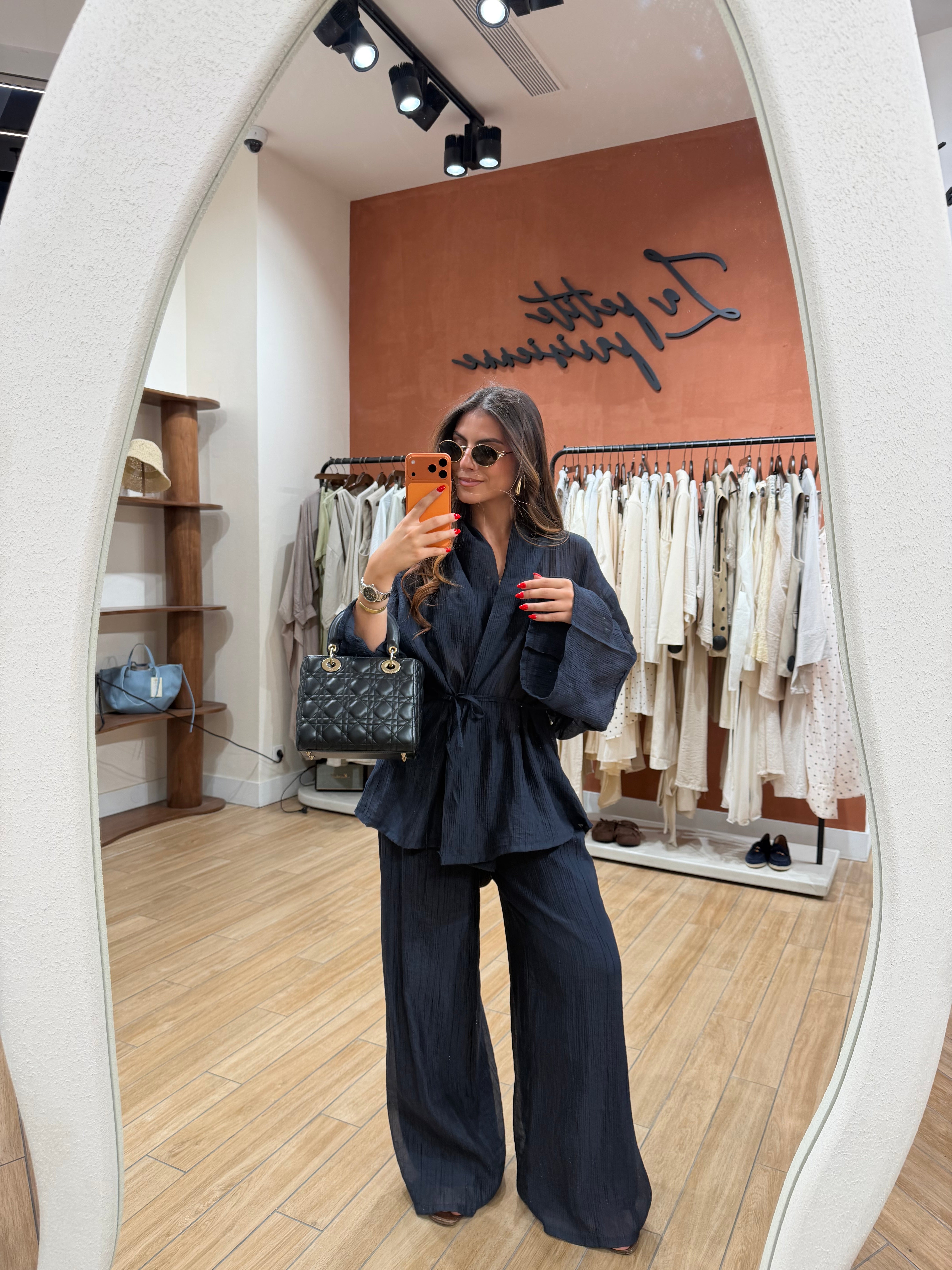 Ensemble ZAS kimono bleu marine