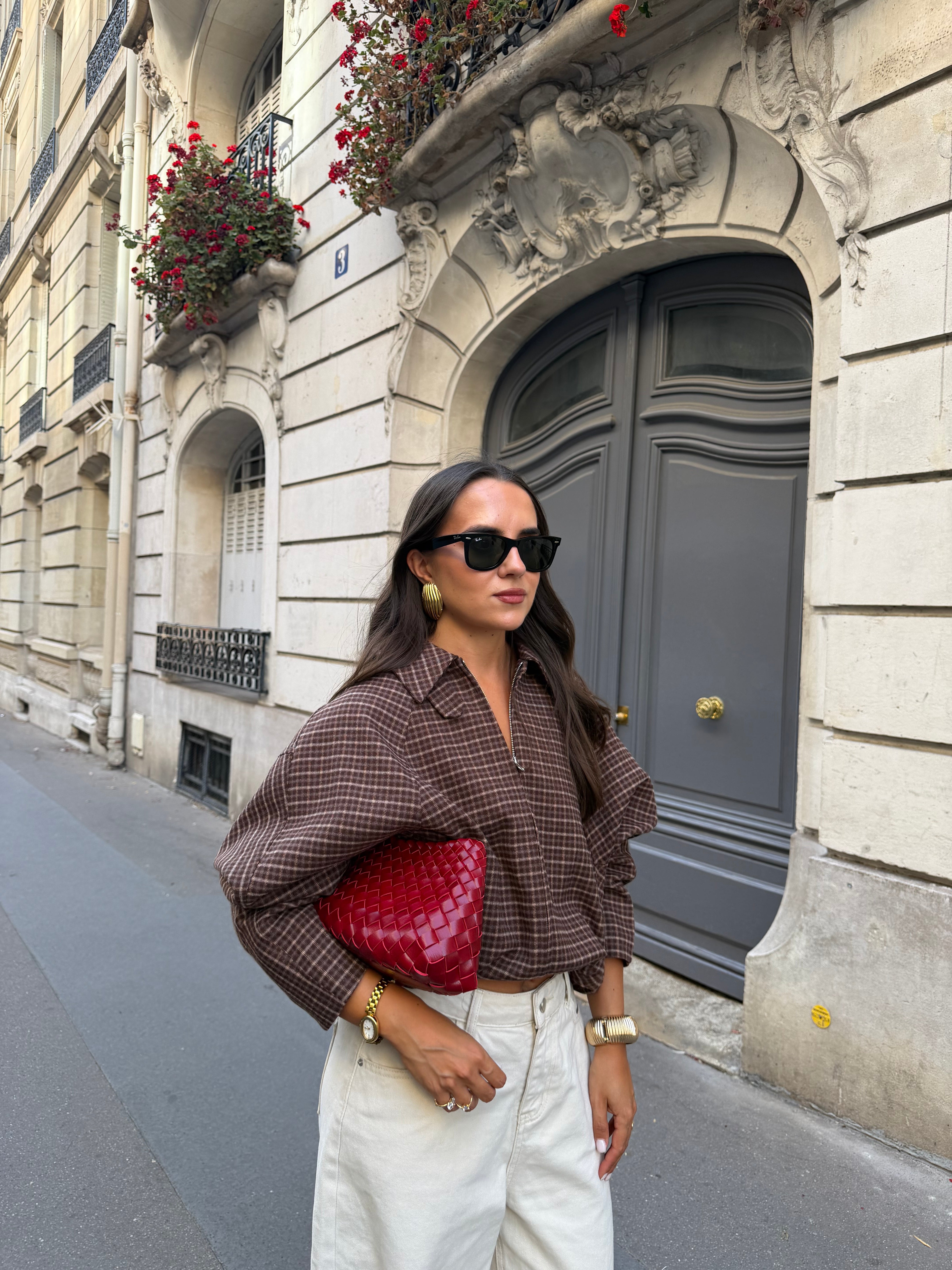 Veste QUADRO marron (MA002)
