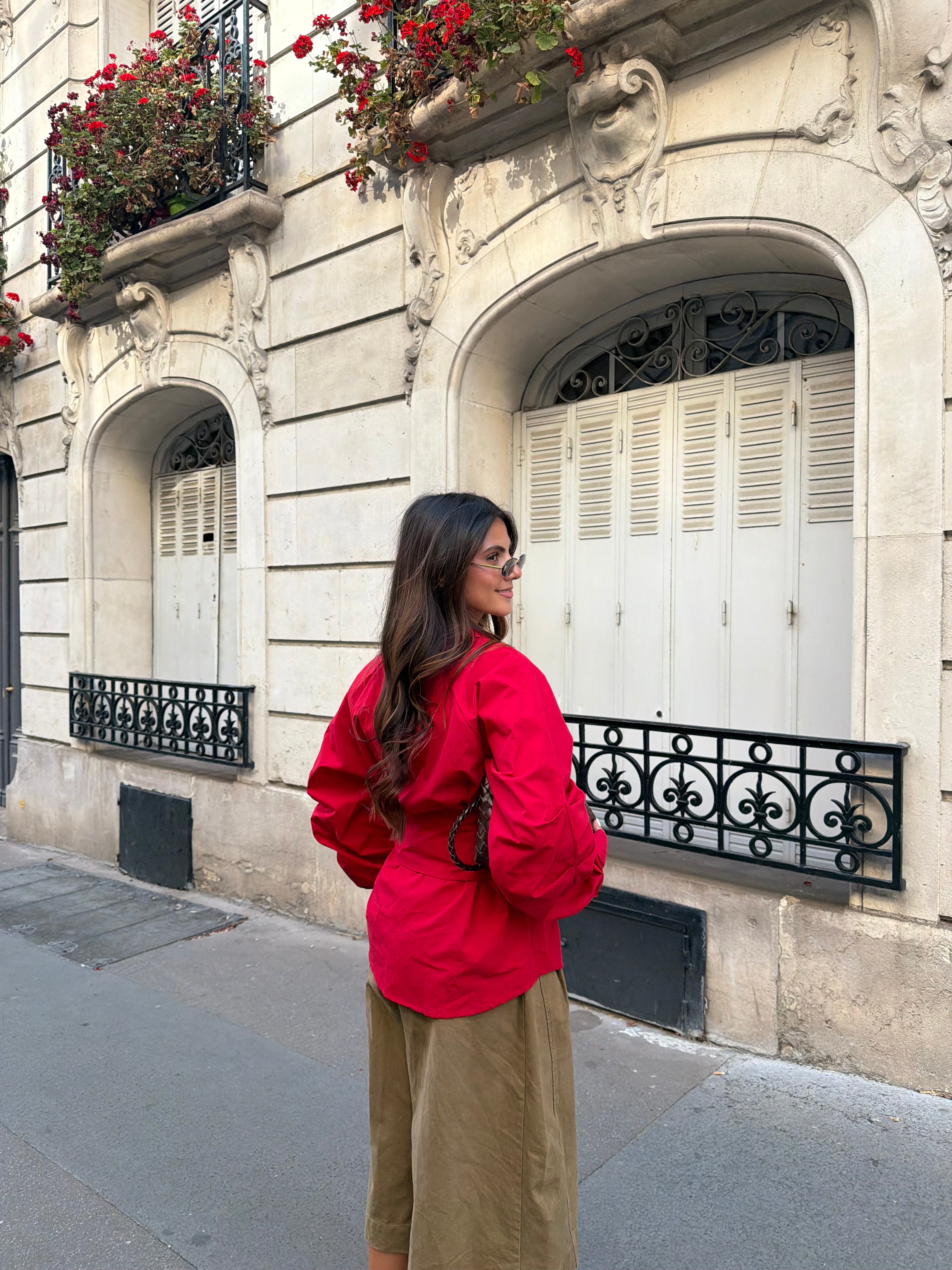 Chemise à nouer rouge (JYC078)