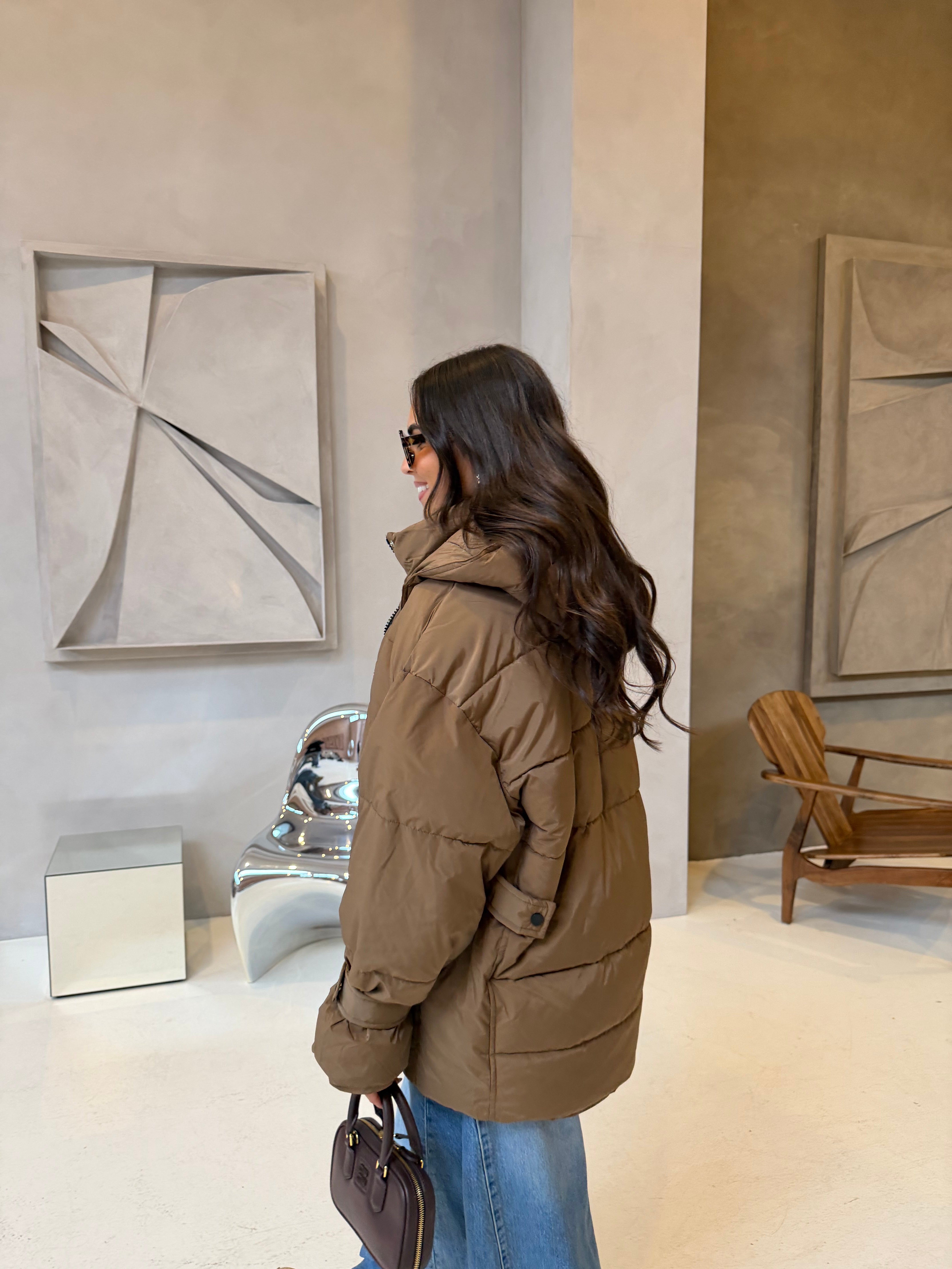 Doudoune ESTAN marron (J001-1)