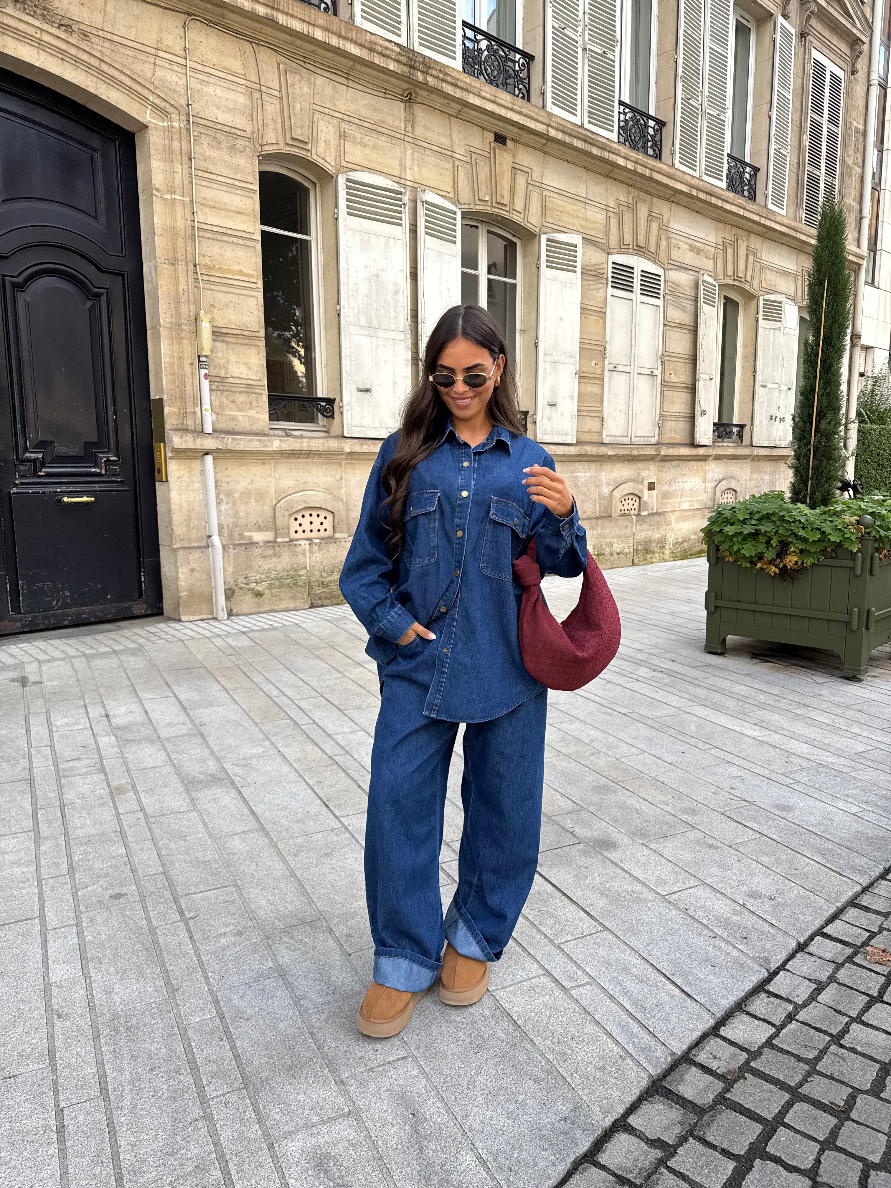 Ensemble jean SETH loose bleu foncé