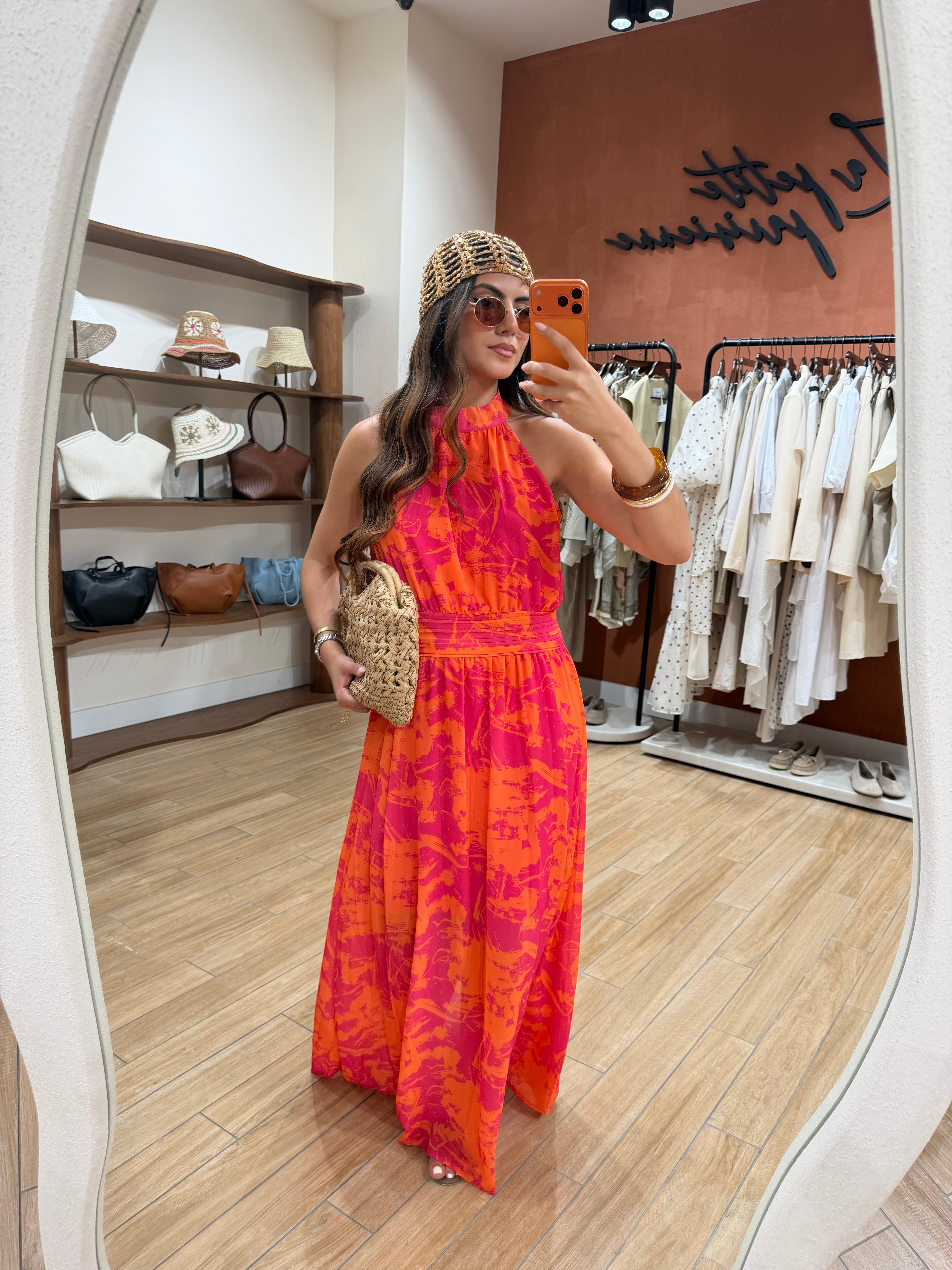Robe GENA rose orange