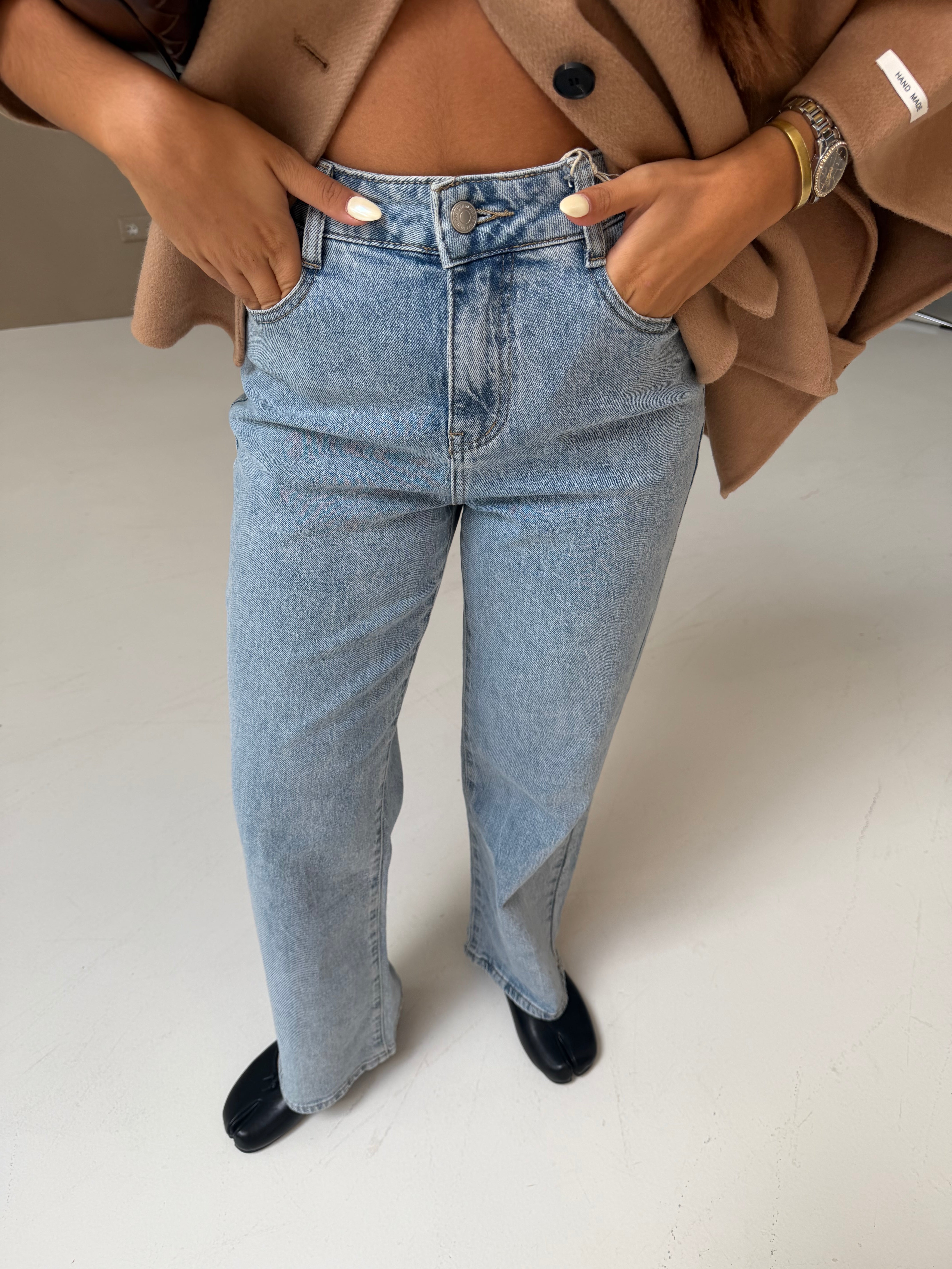 Jean droit CAROLE bleu (WH0059)
