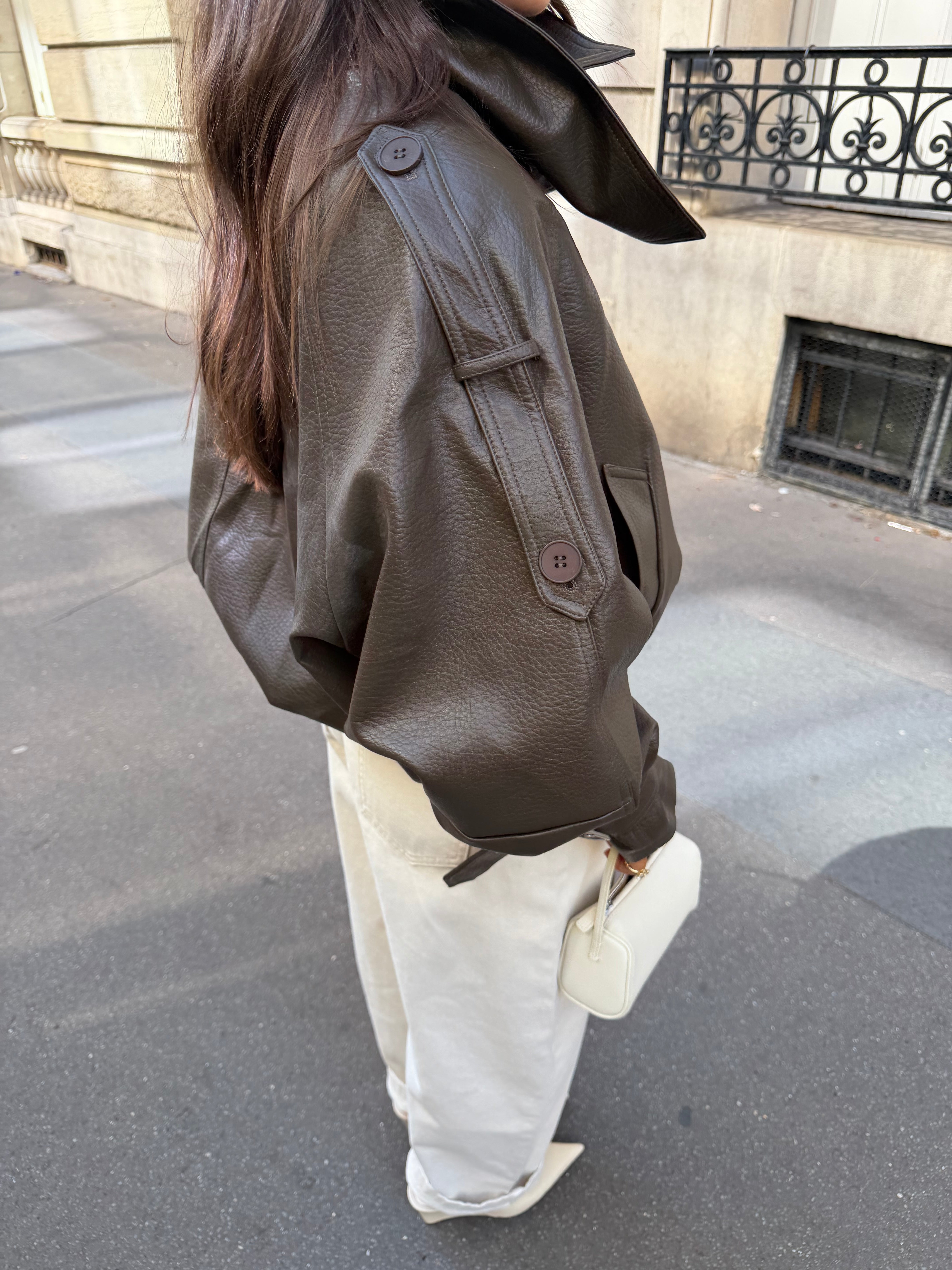 Manteau BILA taupe (JZM003)