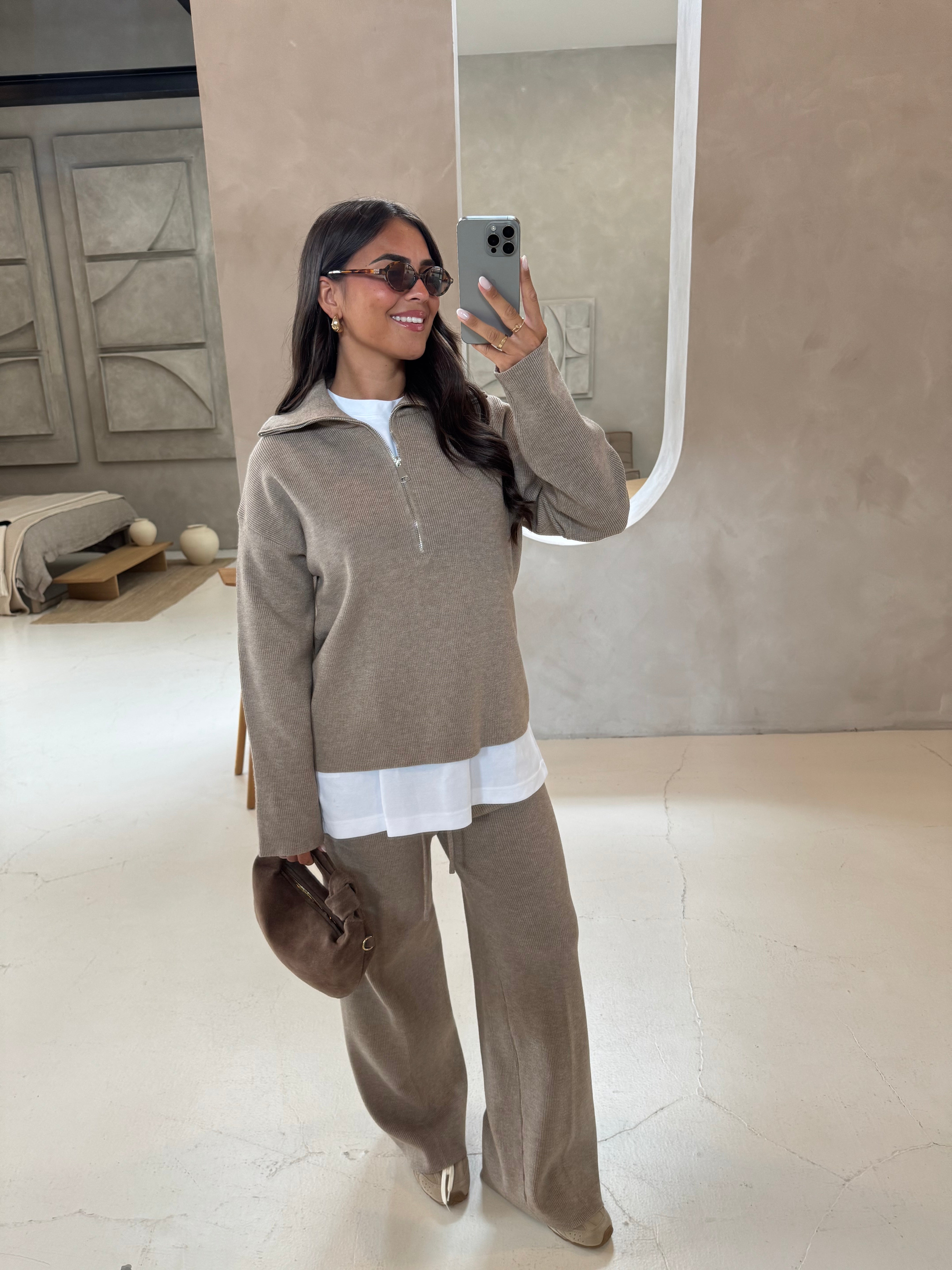 Ensemble ZIP taupe (H889)