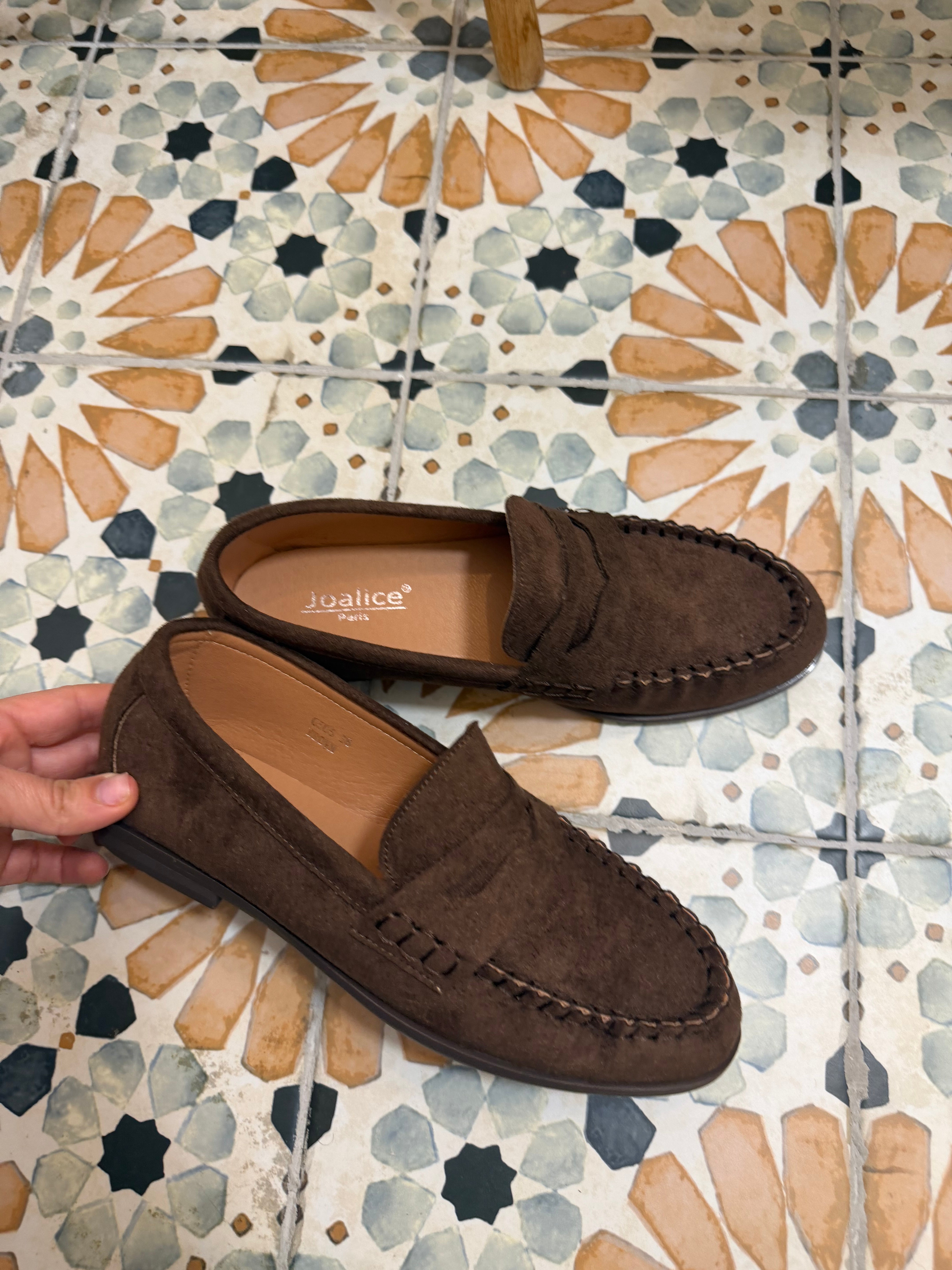 Mocassin DAIM marron