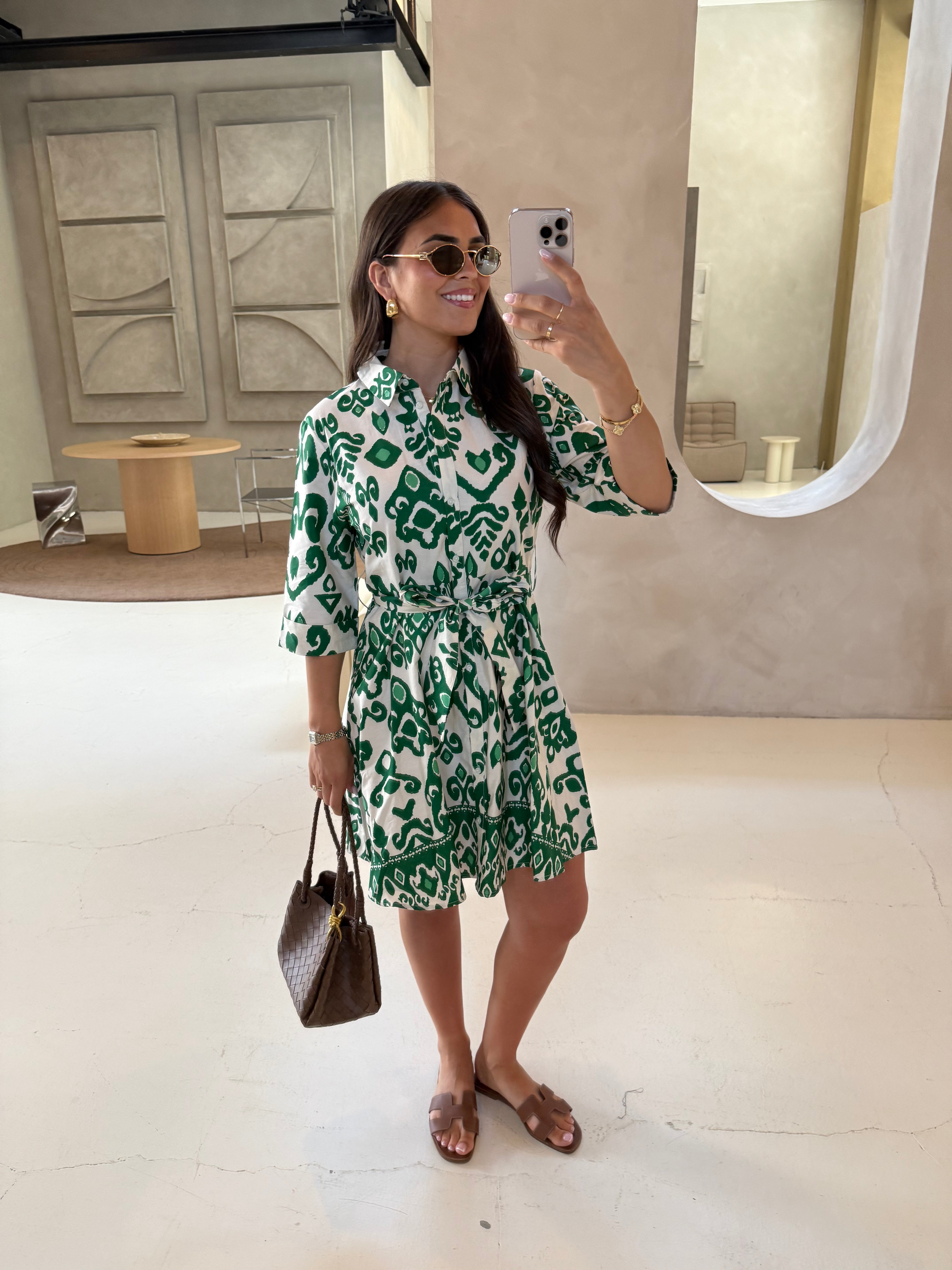 Robe BIBA courte verte