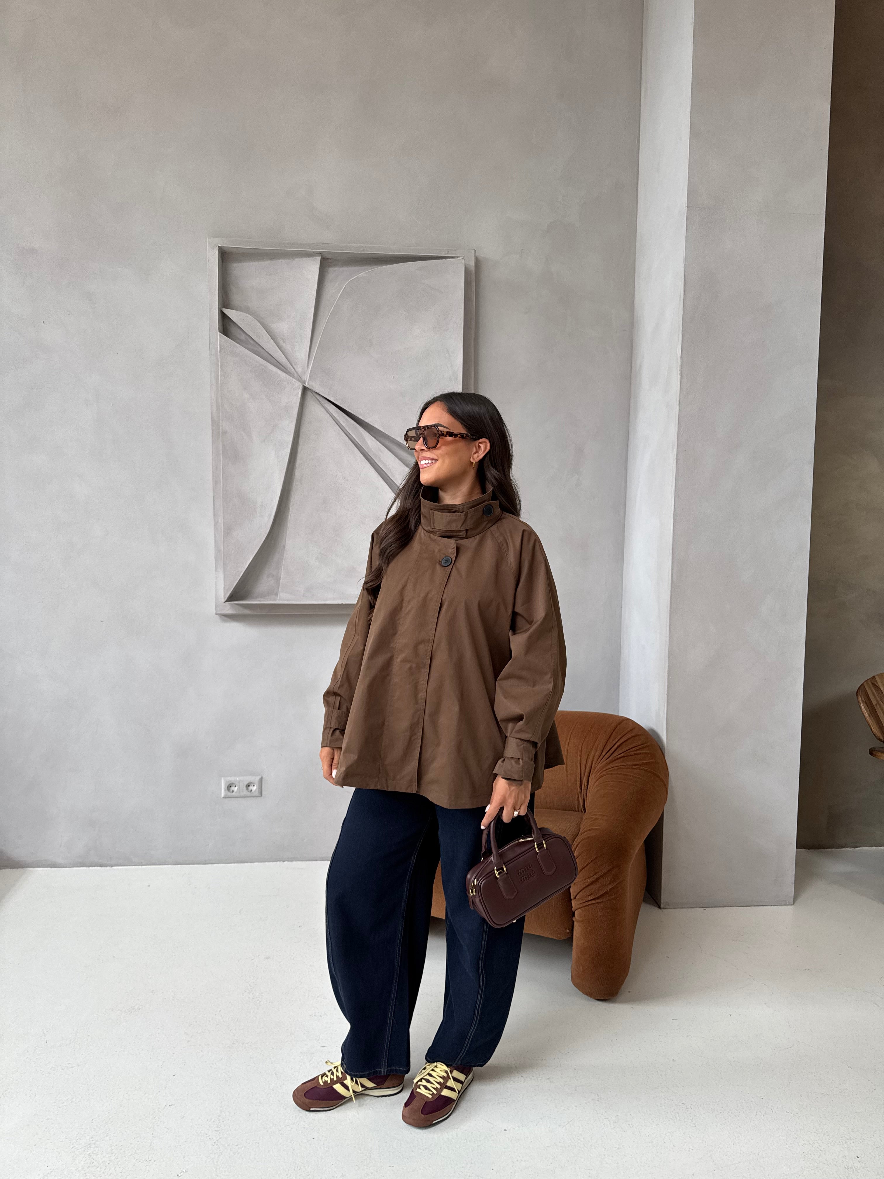 Trench court JULIETTE marron (3067)