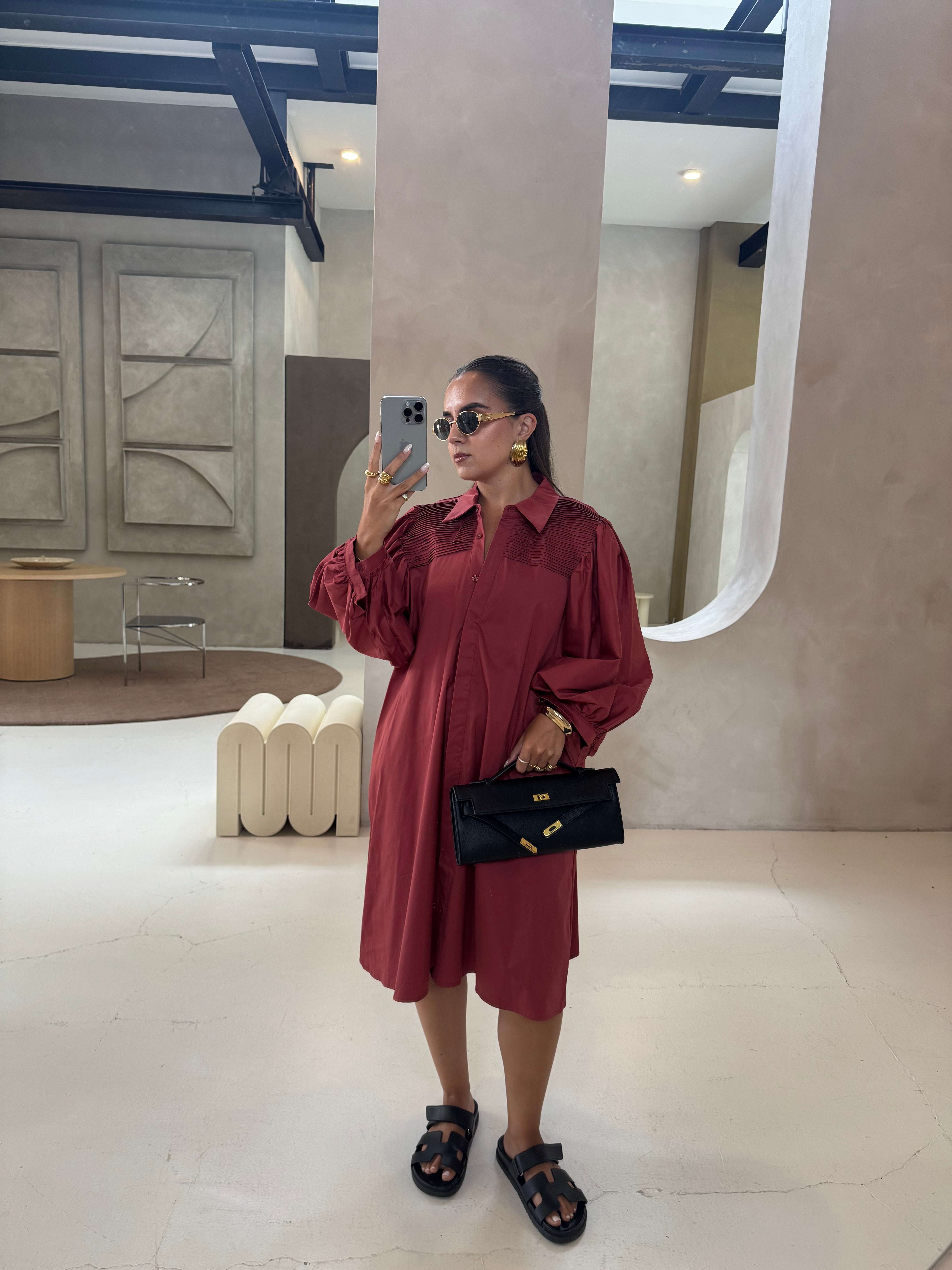 Robe NOLIA bordeaux (SC190)
