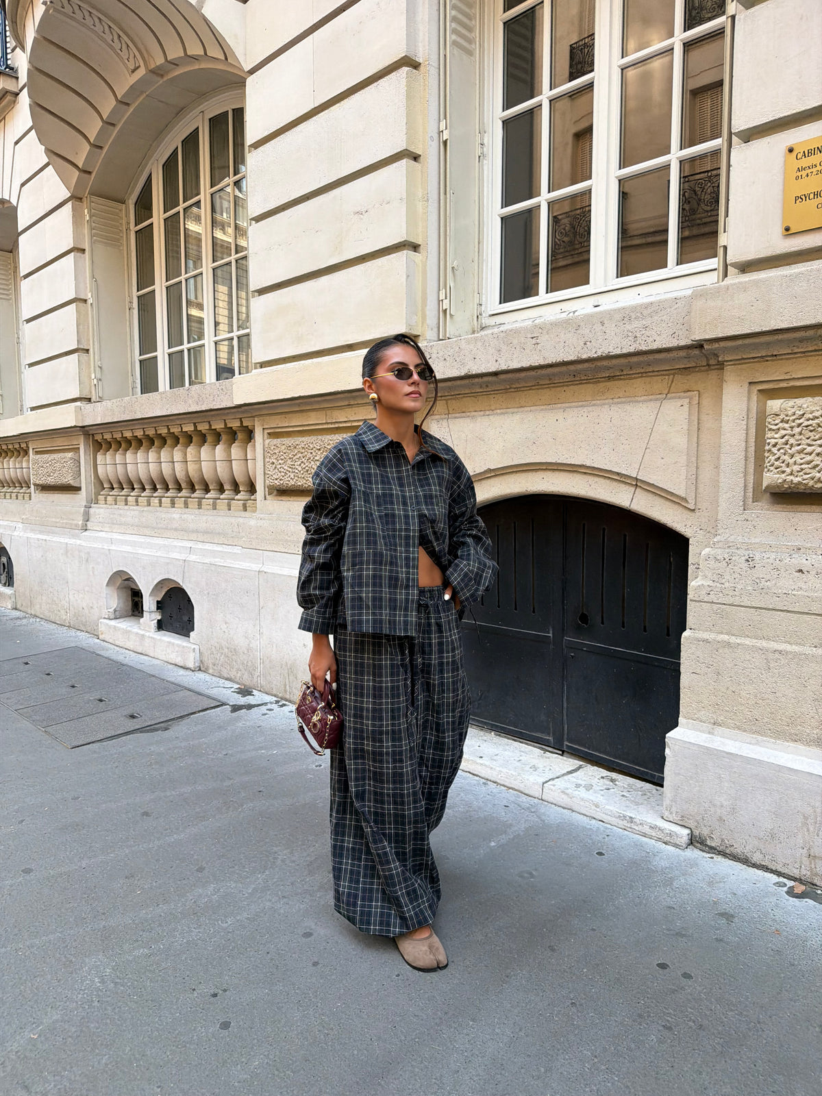 Pantalon ZIM carreau bleu