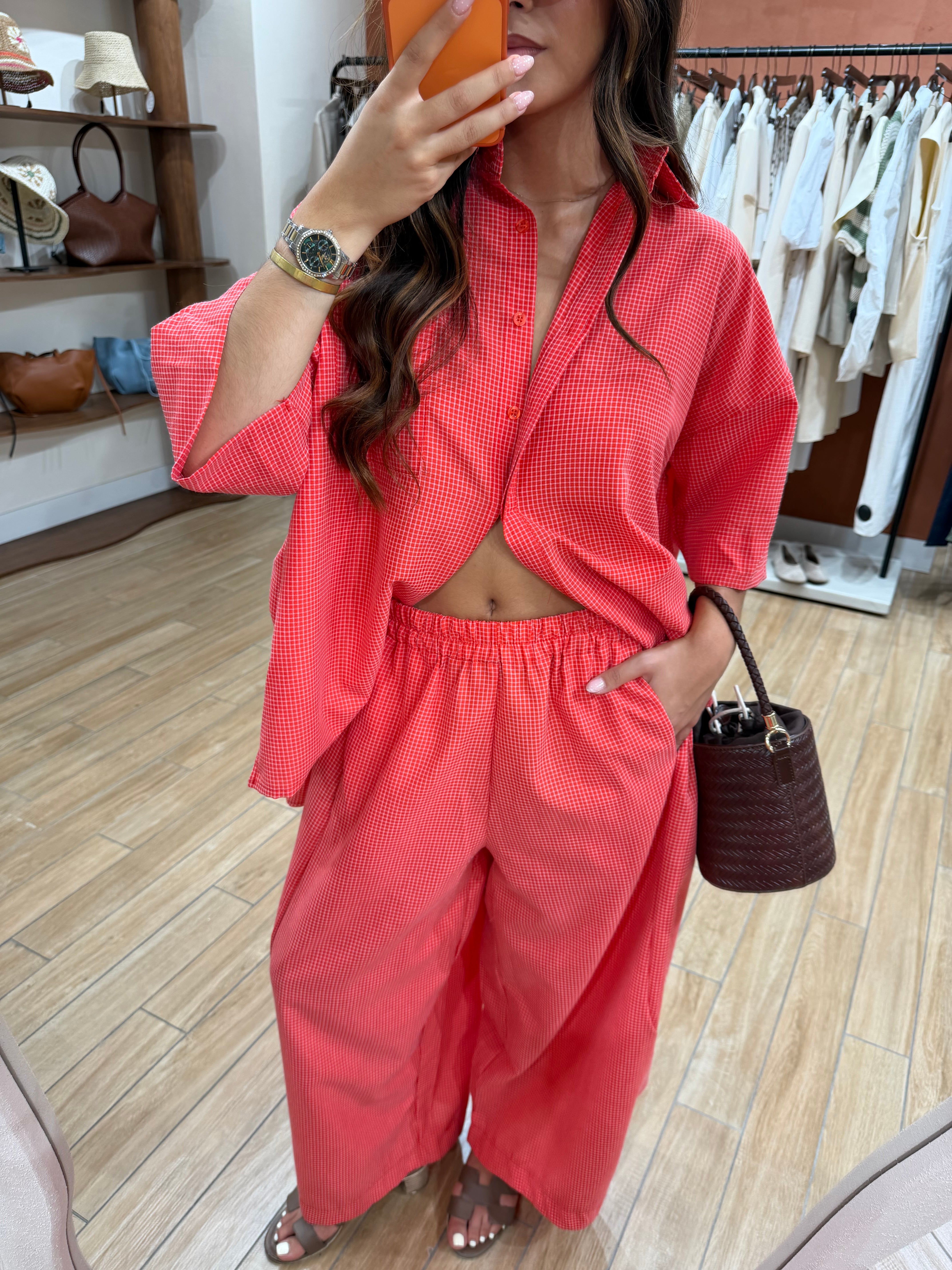 Ensemble henry rouge