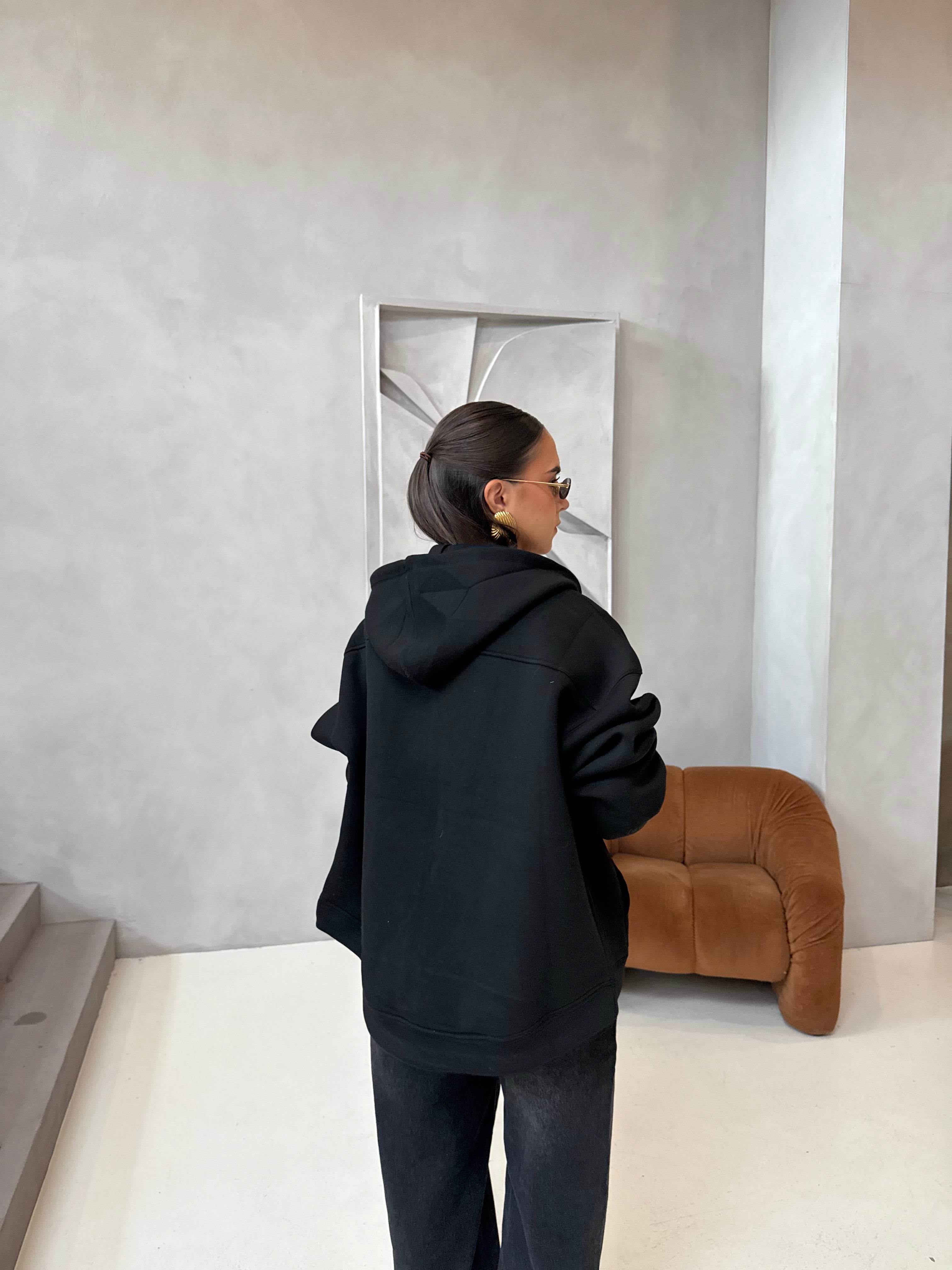 Gilet noir à zip (jw1822)