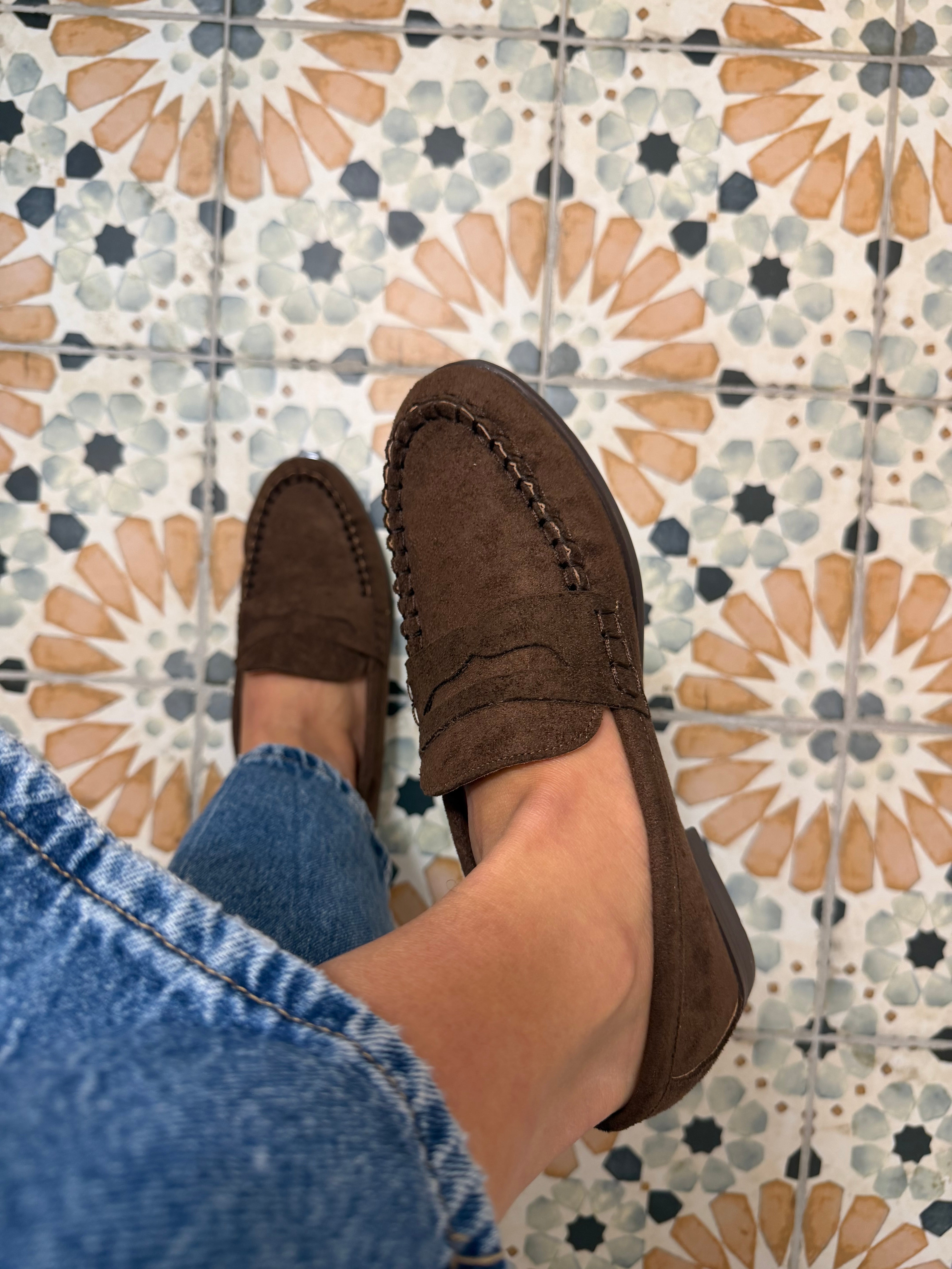 Mocassin DAIM marron