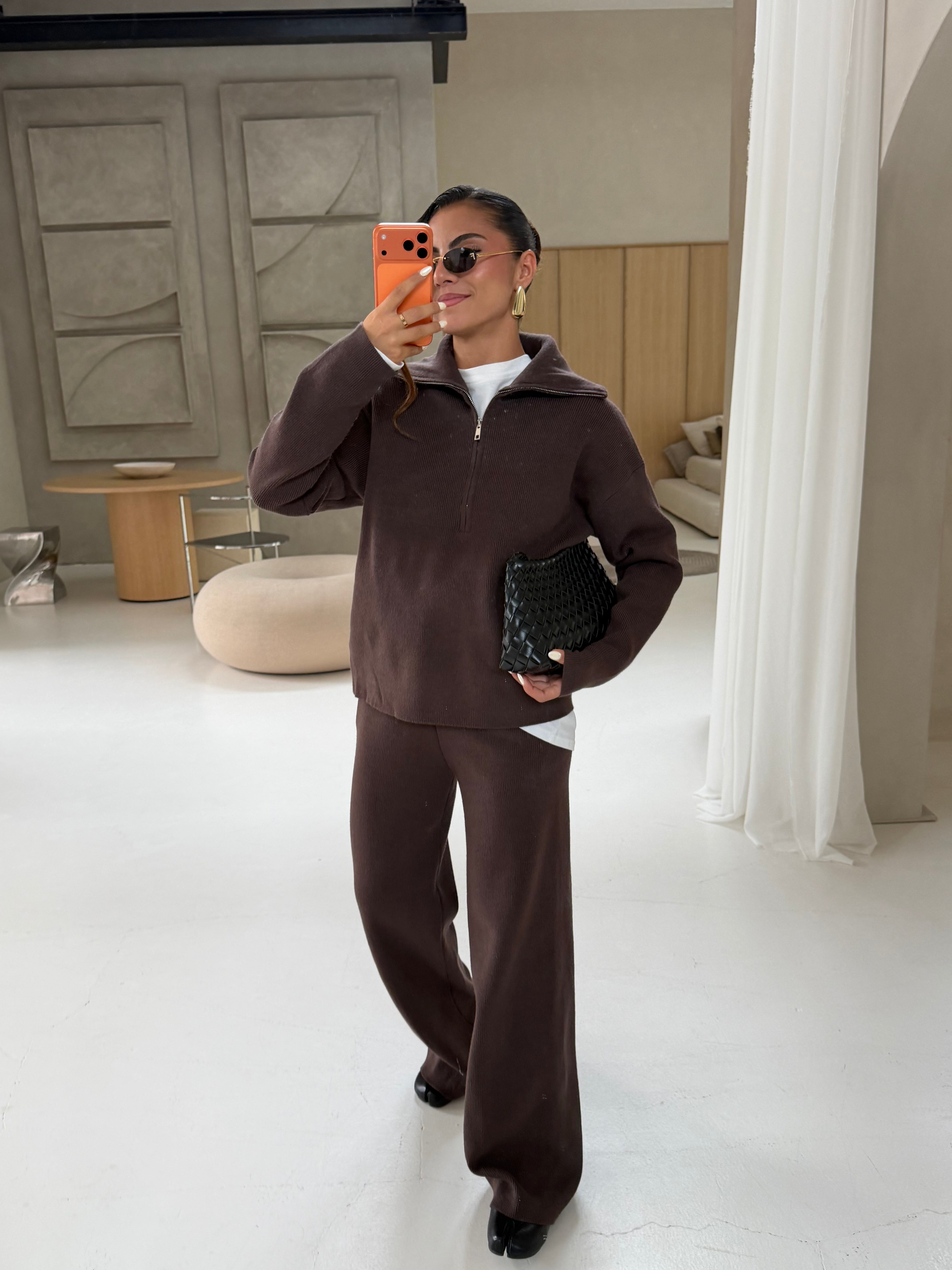 Ensemble ZIP marron (H889)
