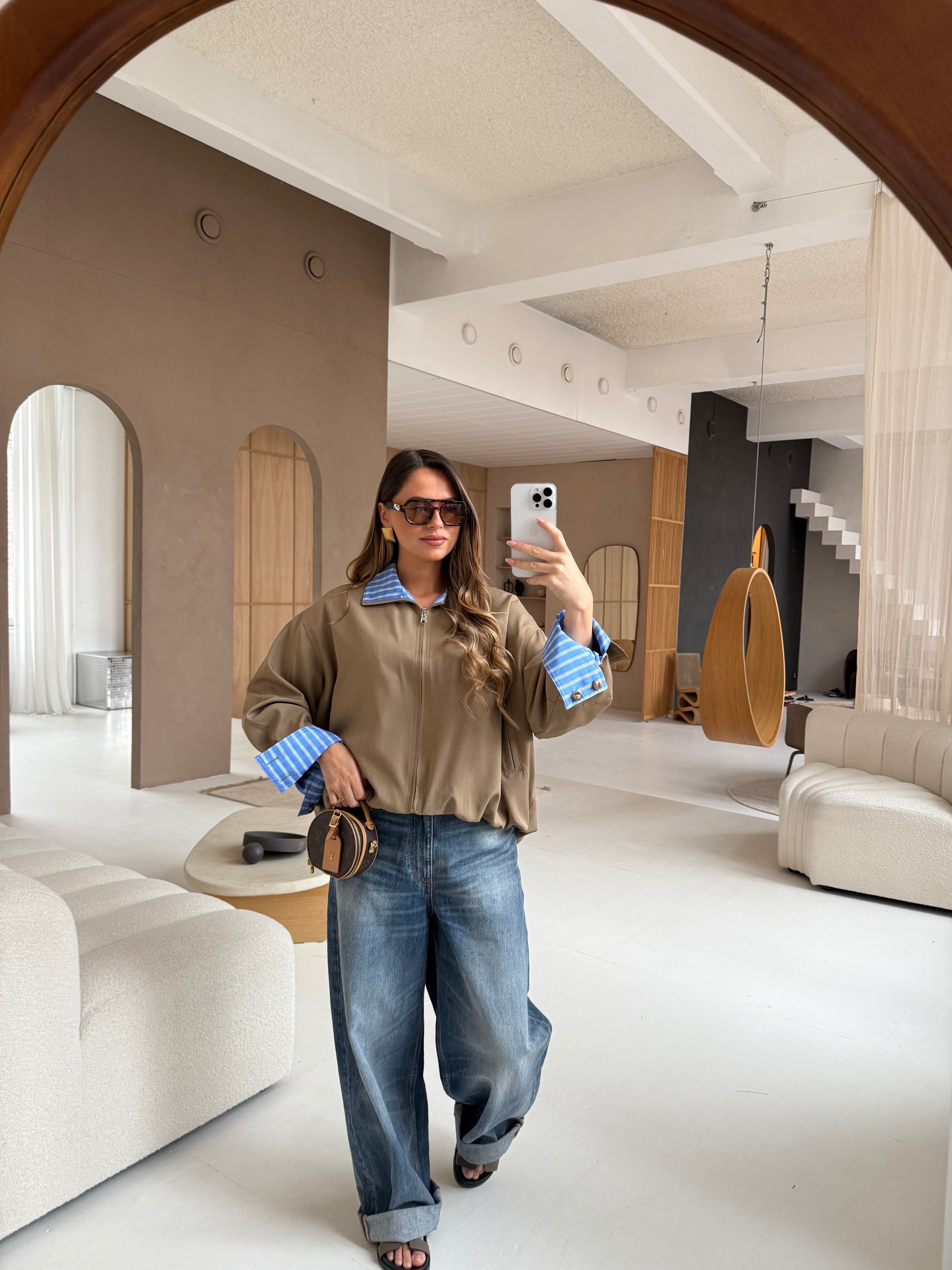 Veste camel réversible (9006)