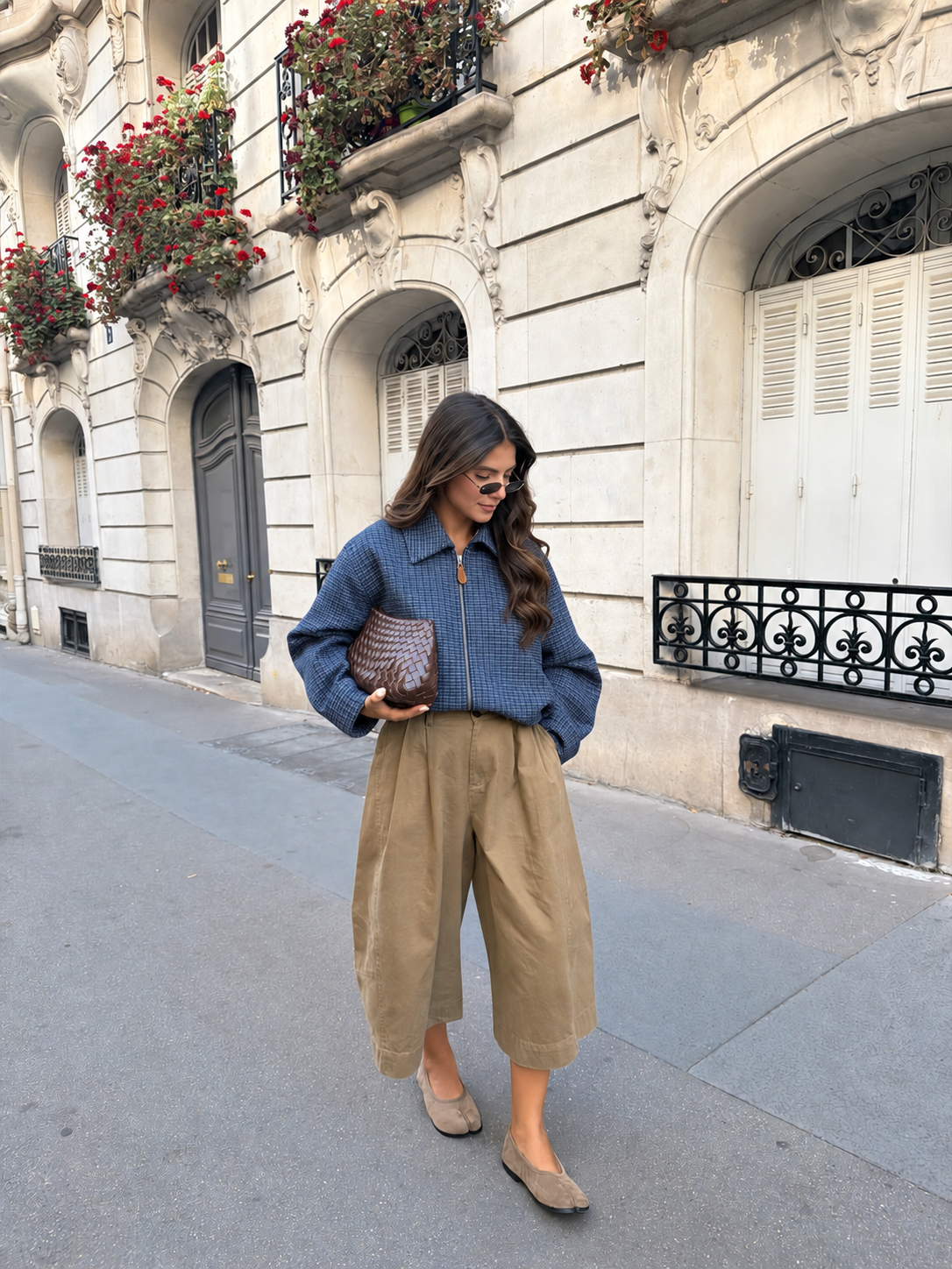Bomber quadro bleu (JYV084)