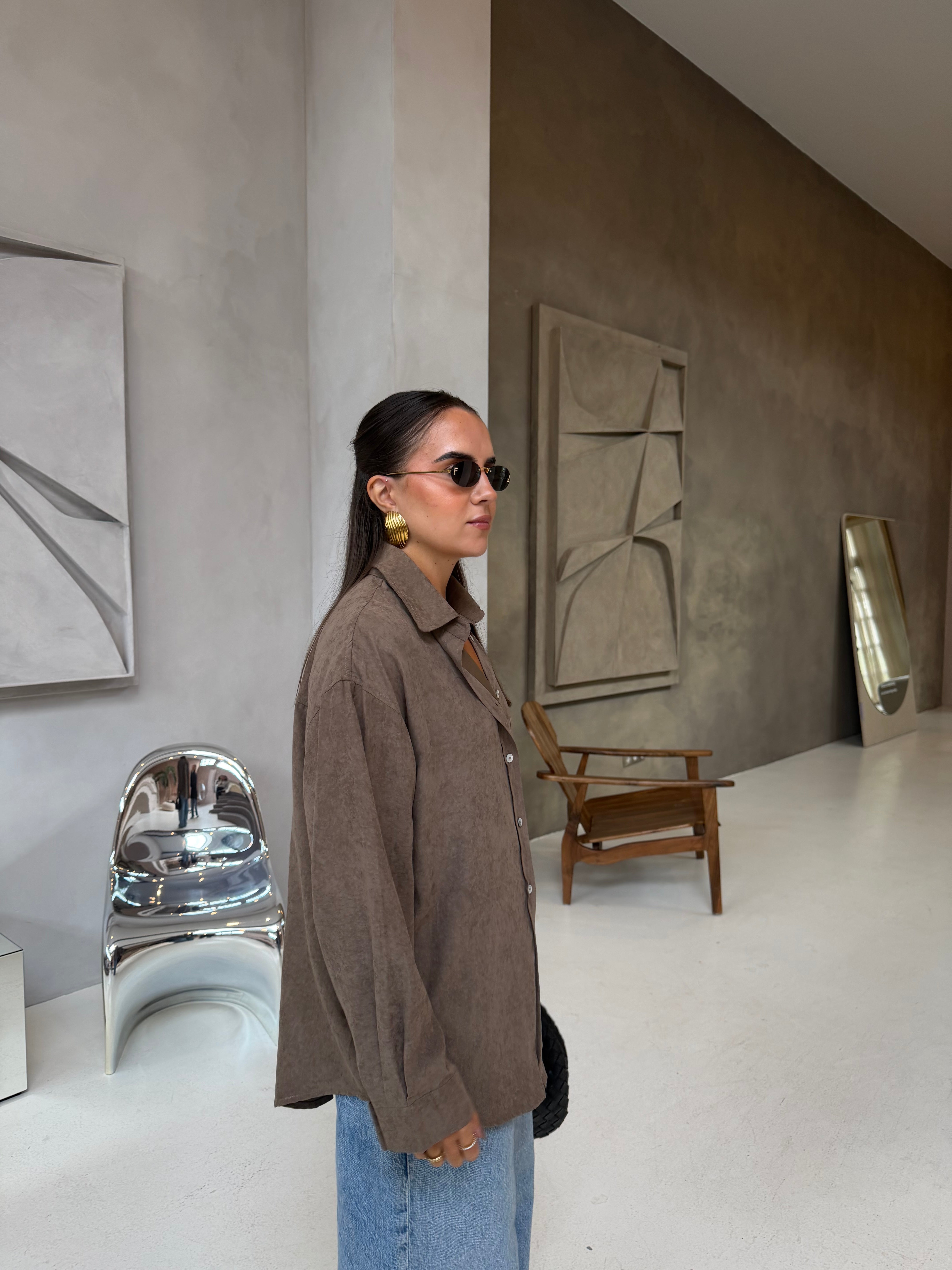 Chemise MADELY taupe (Md904)