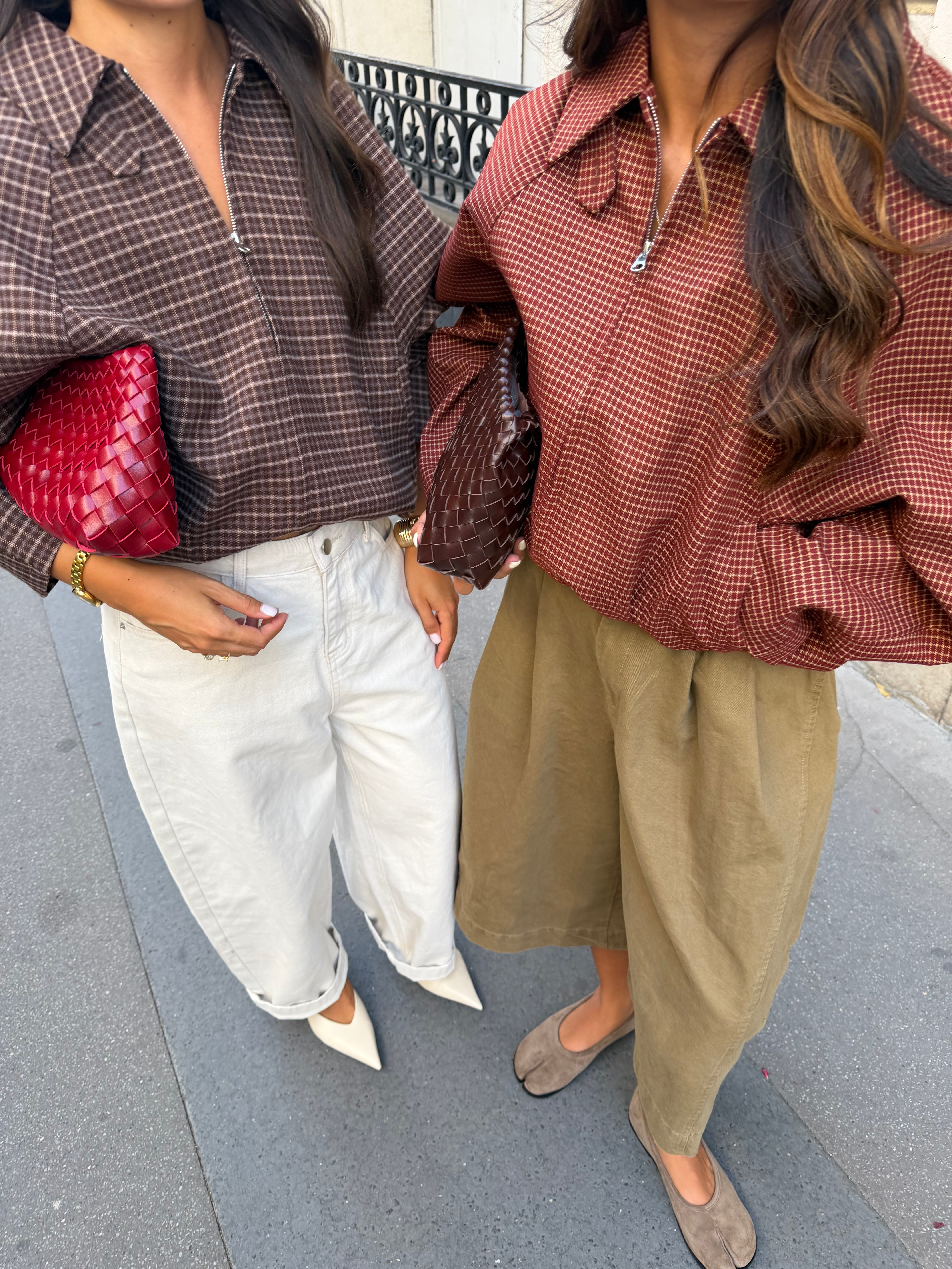 Veste QUADRO brique (MA002)