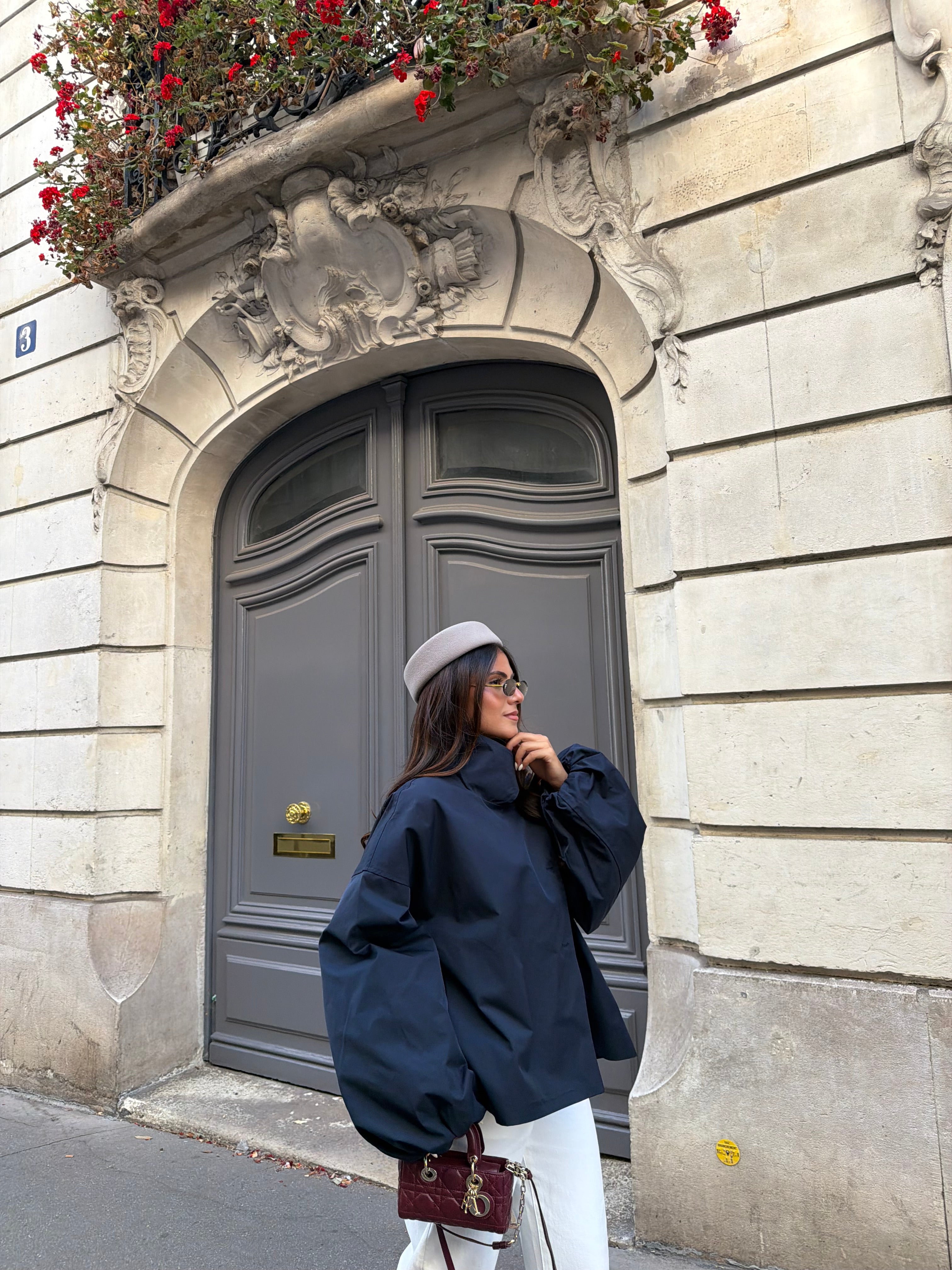 Parka BELLA bleue marine (8512)