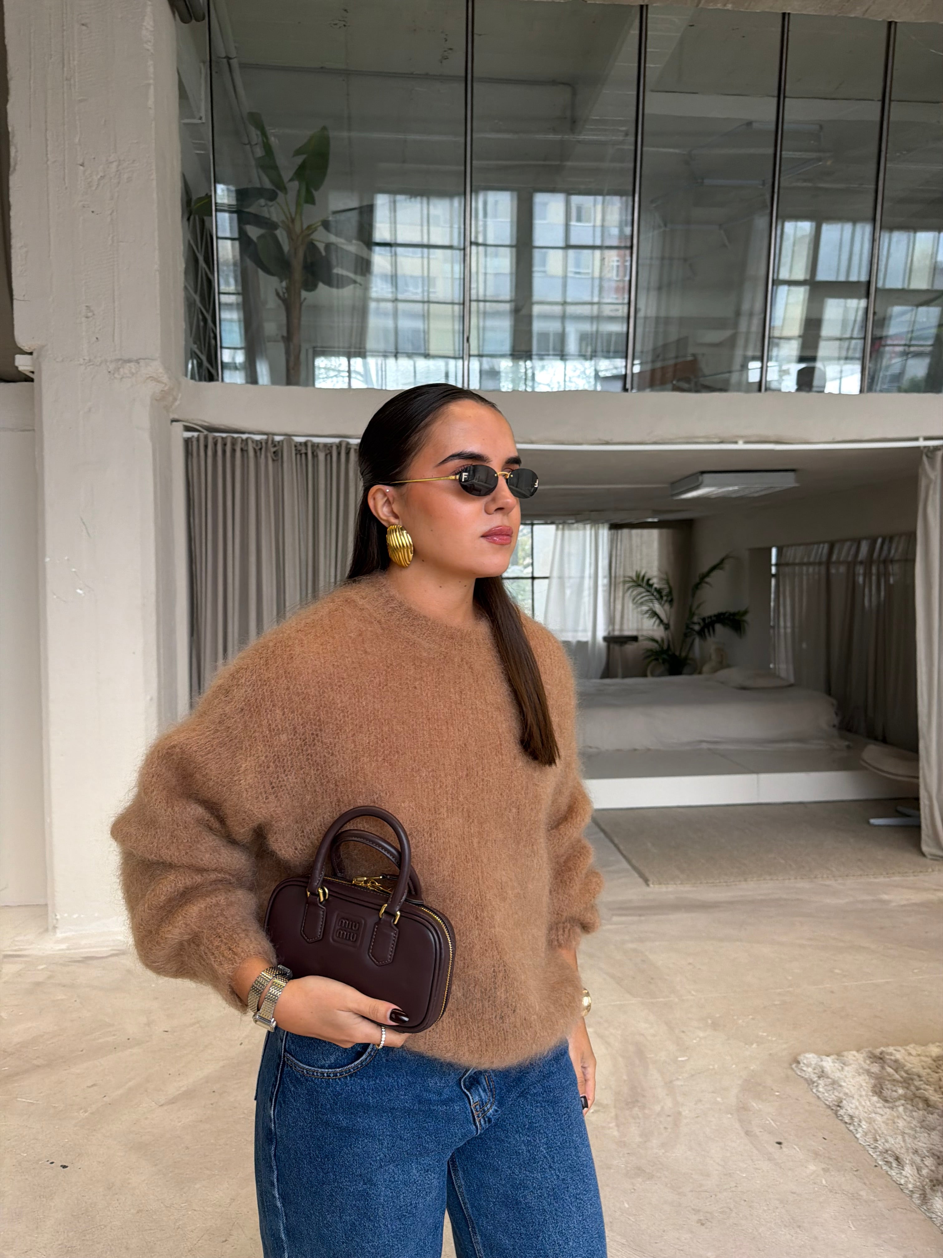 Pull KID mohair camel (28007)