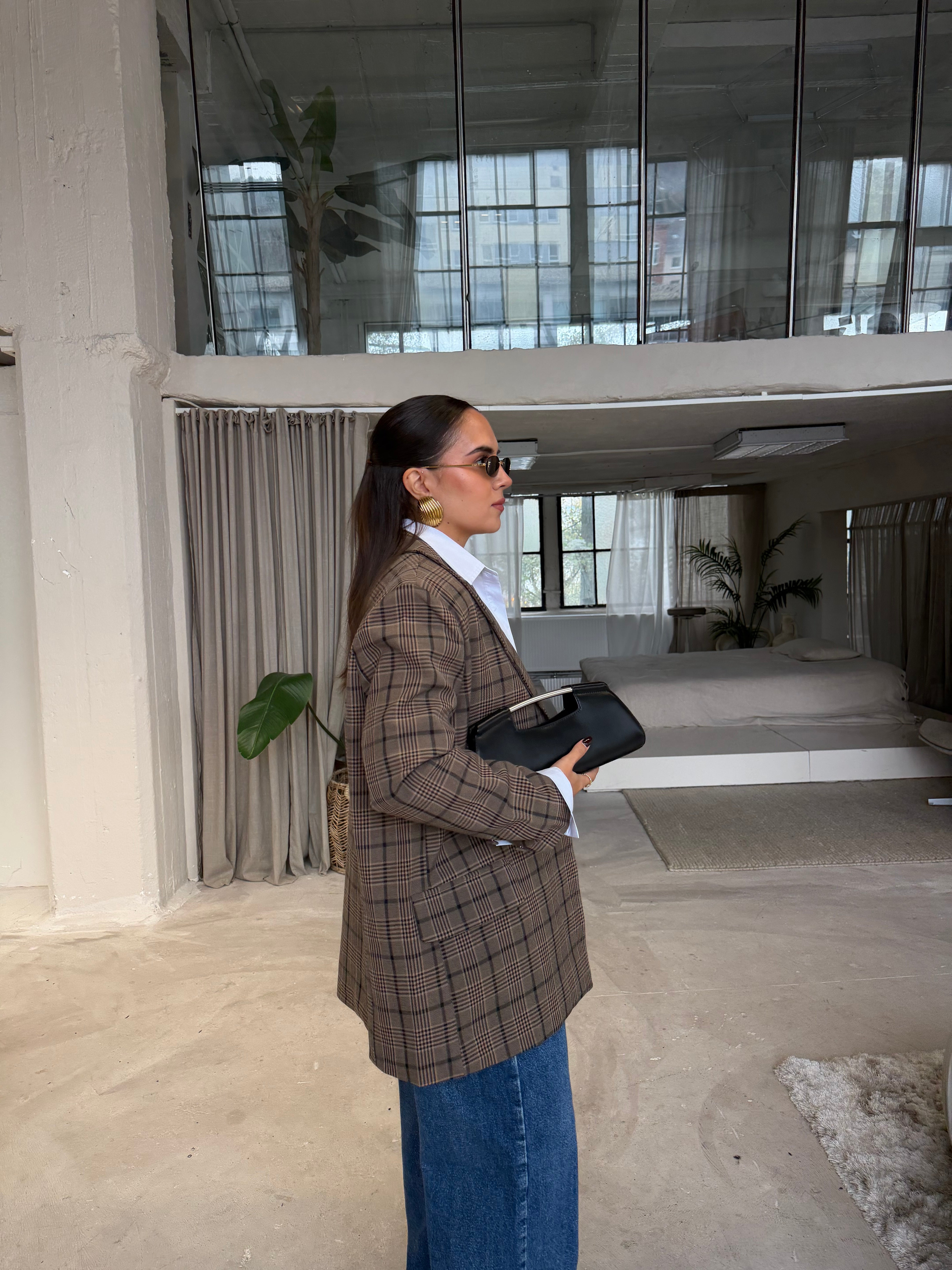 Blazer OVER carreaux (V12369)