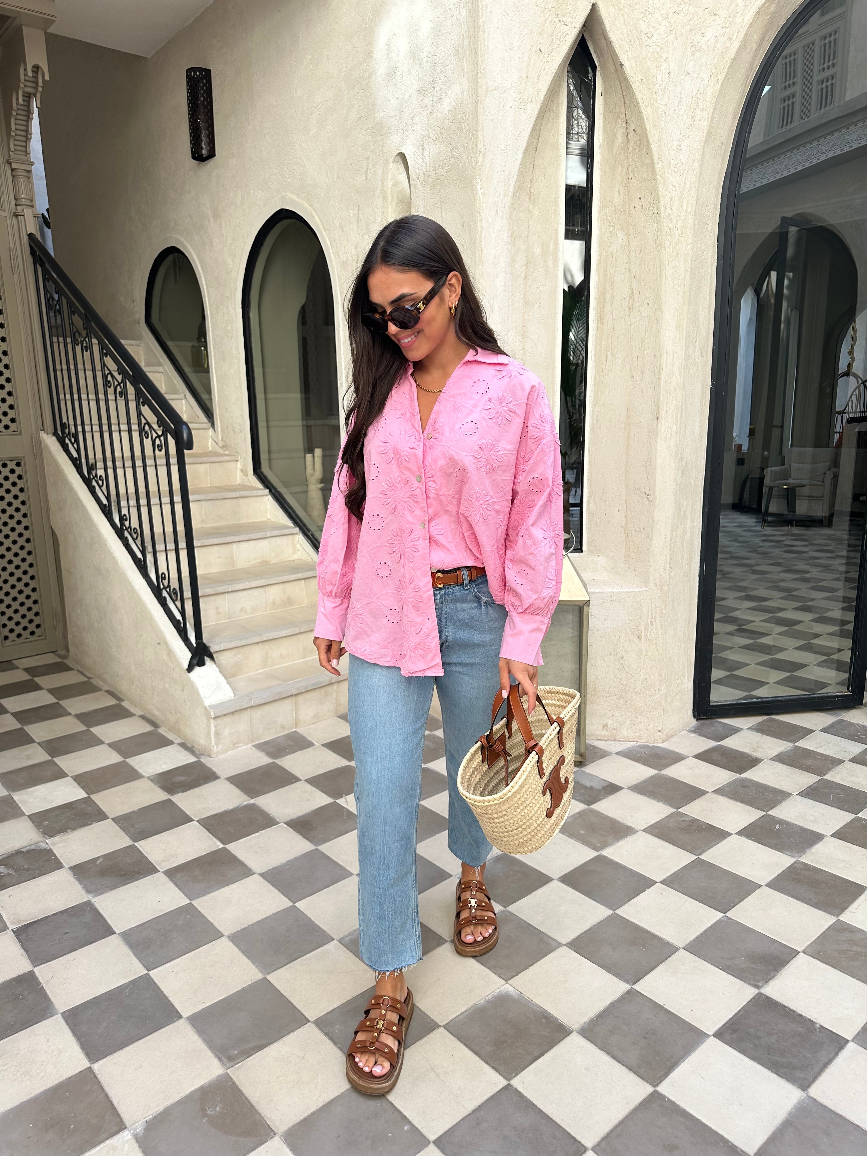 Chemise HAPPY rose
