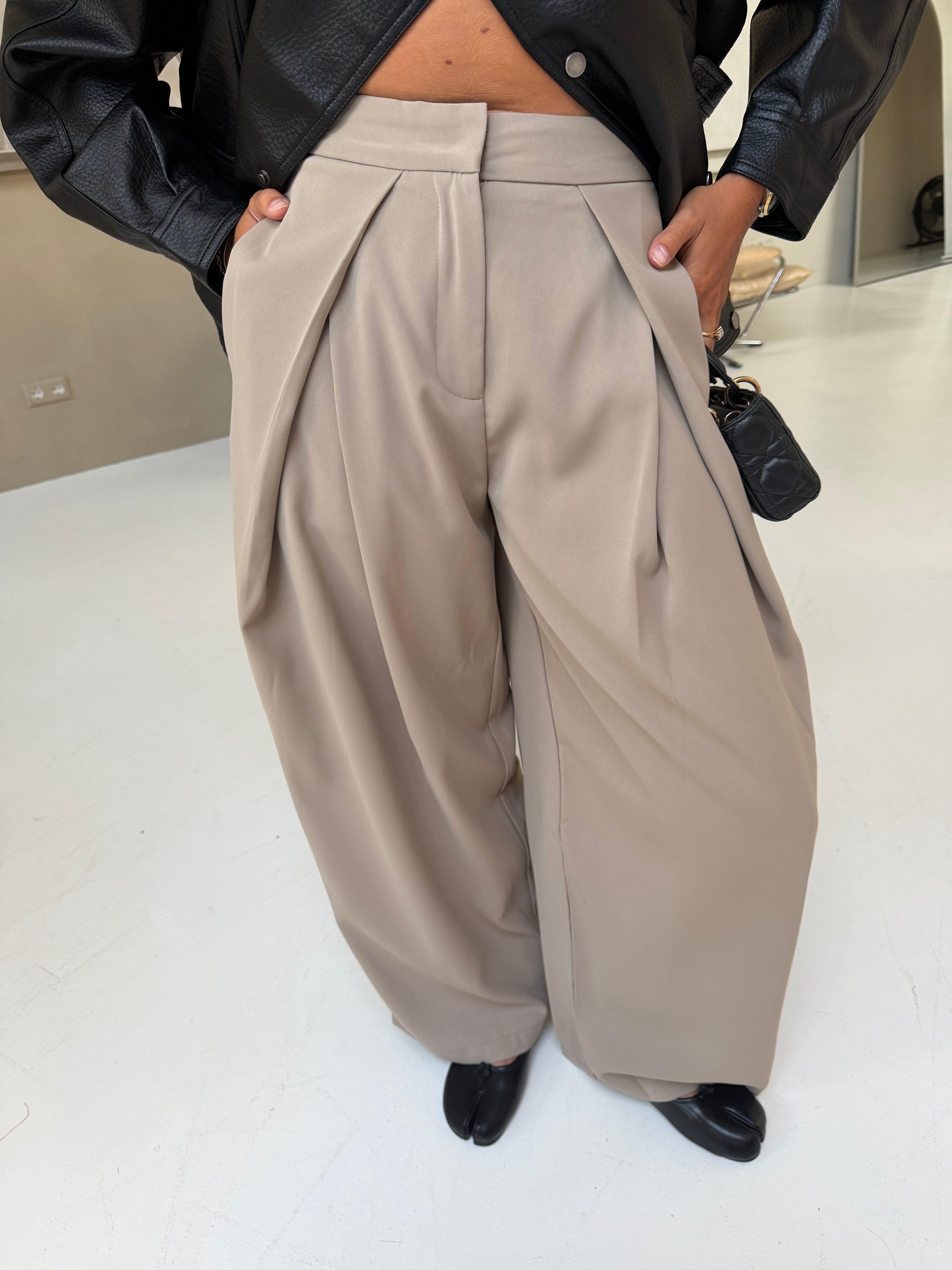 Pantalon pince ALBA beige (L115)