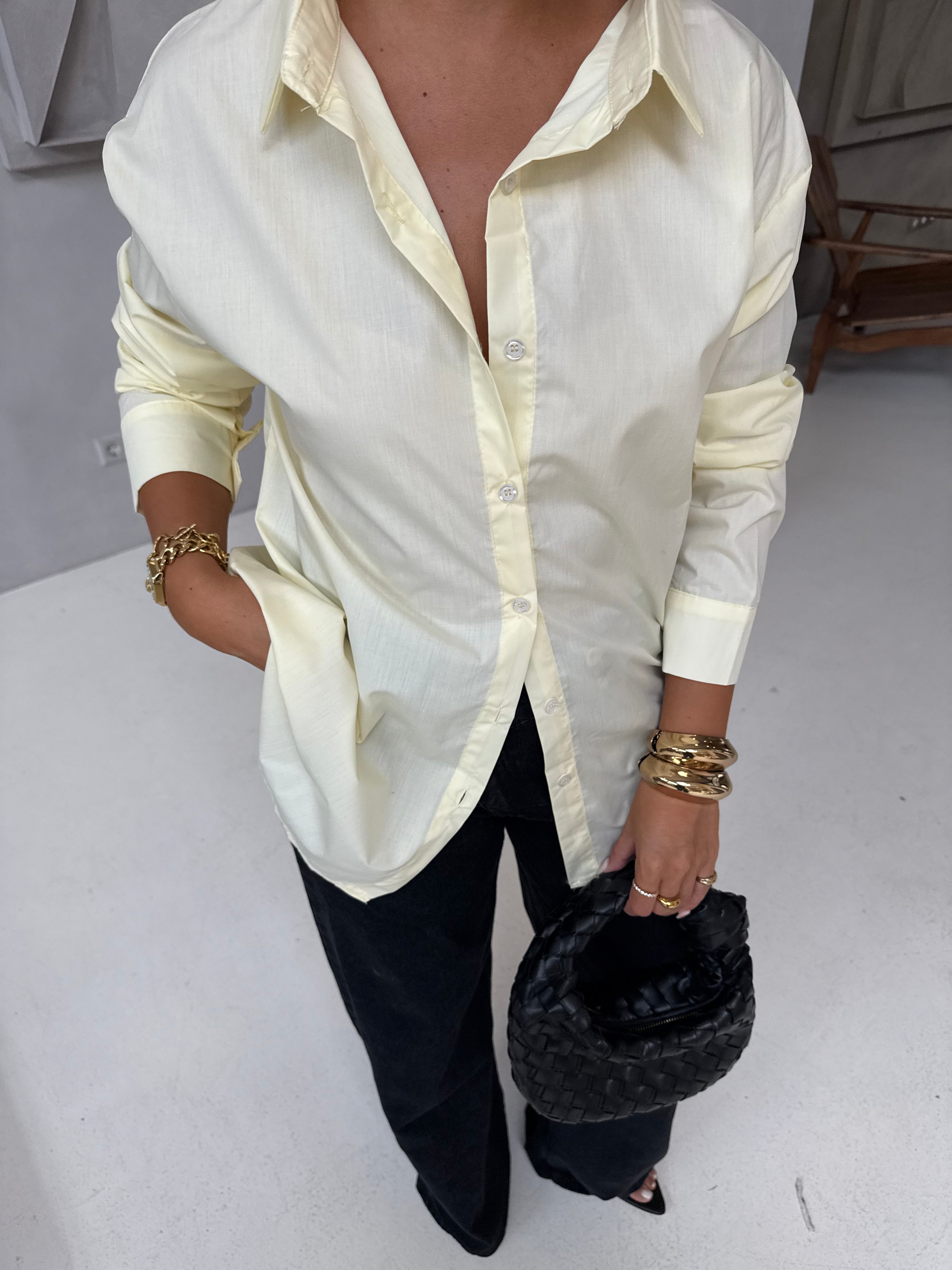 Chemise BASIQUE jaune (CY24220)