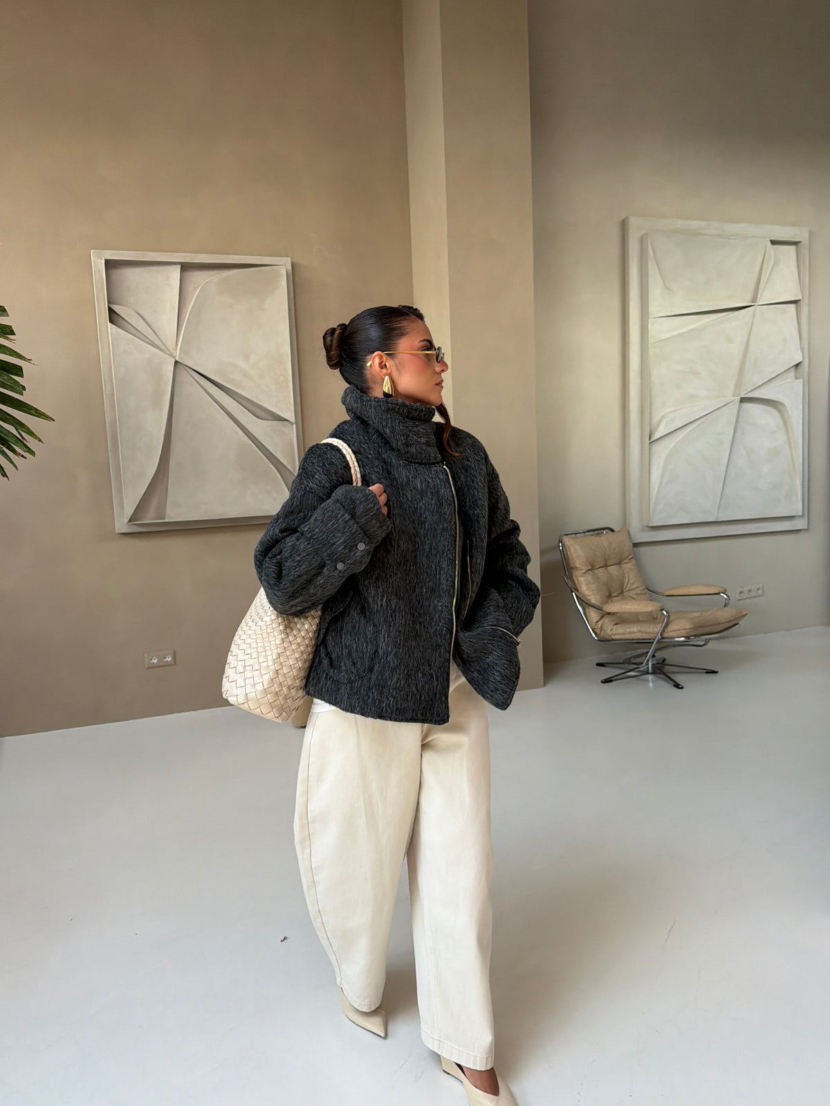Manteau MANON noir (JZ010)