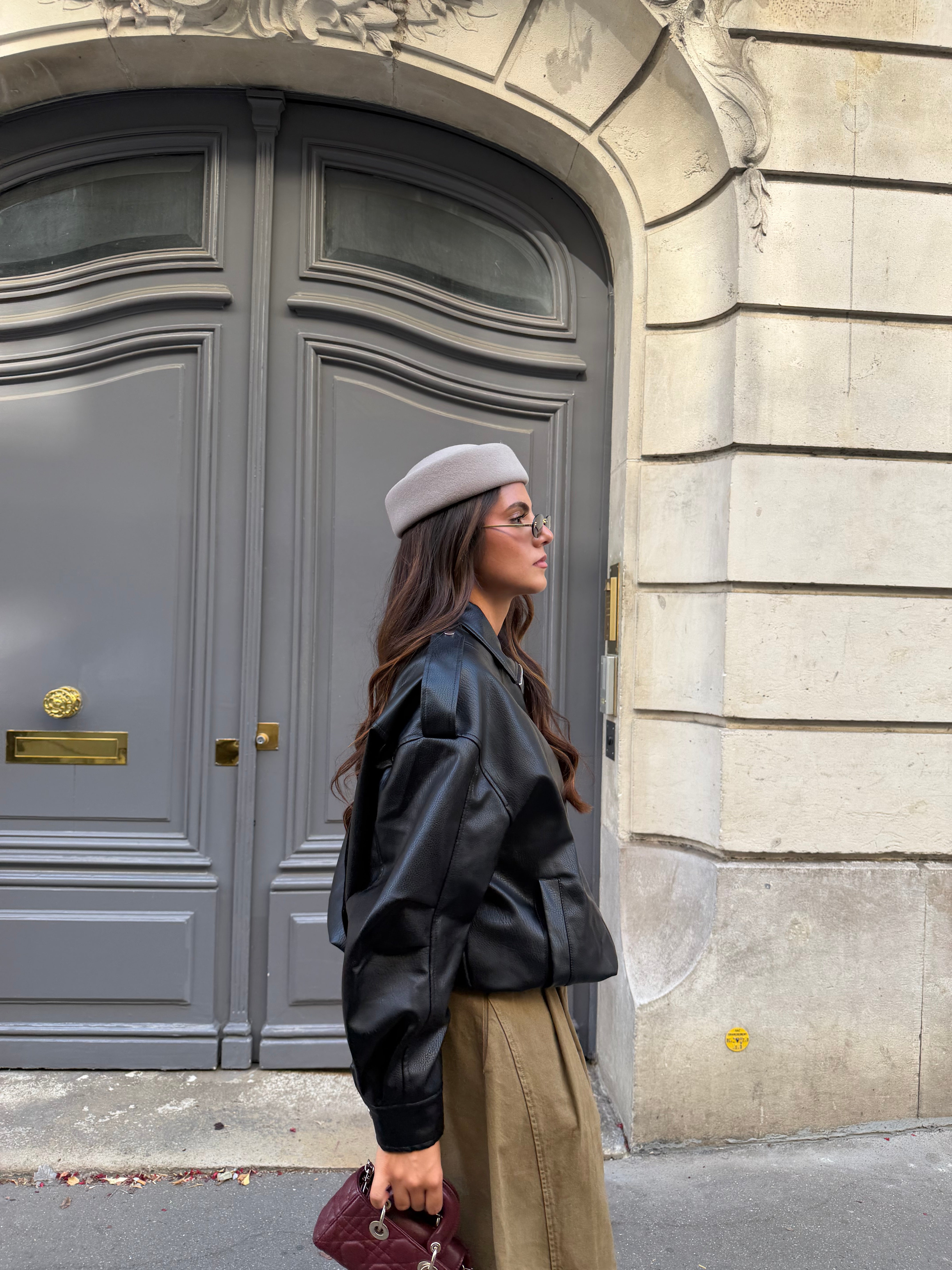 Veste similicuir TITA noir (RD9220)