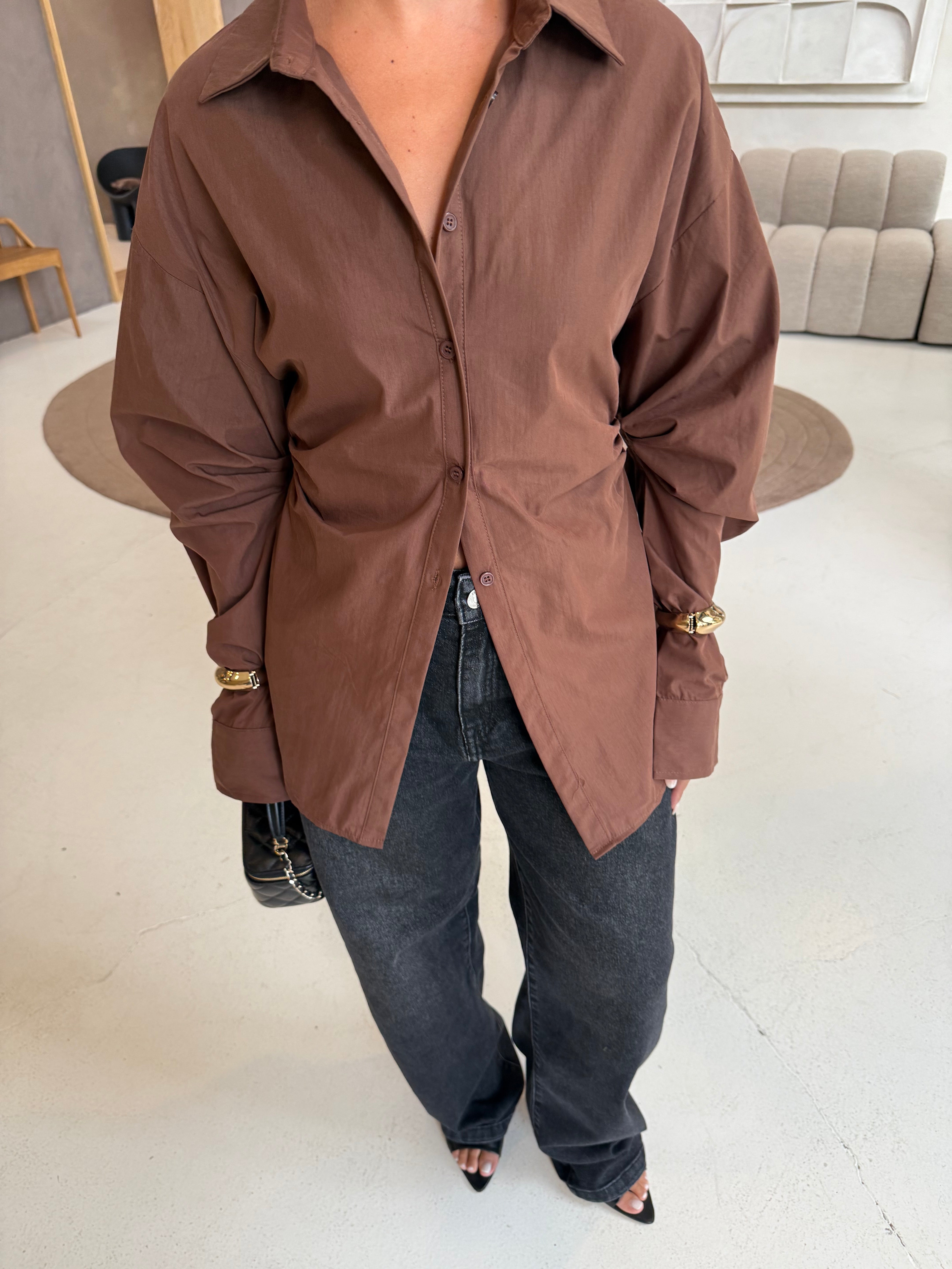 Chemise zaza marron (11373)
