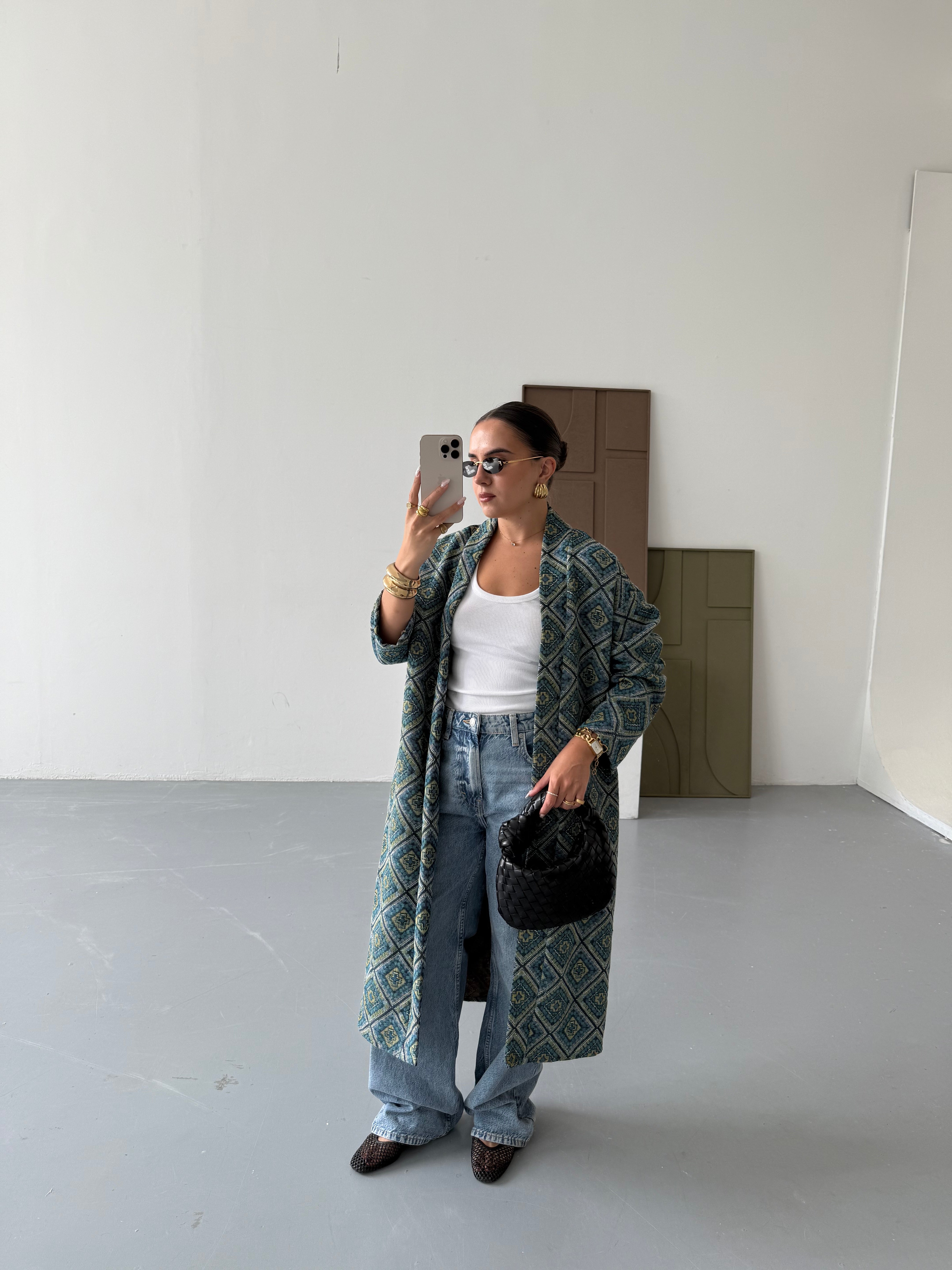 Veste KIMONO bleue