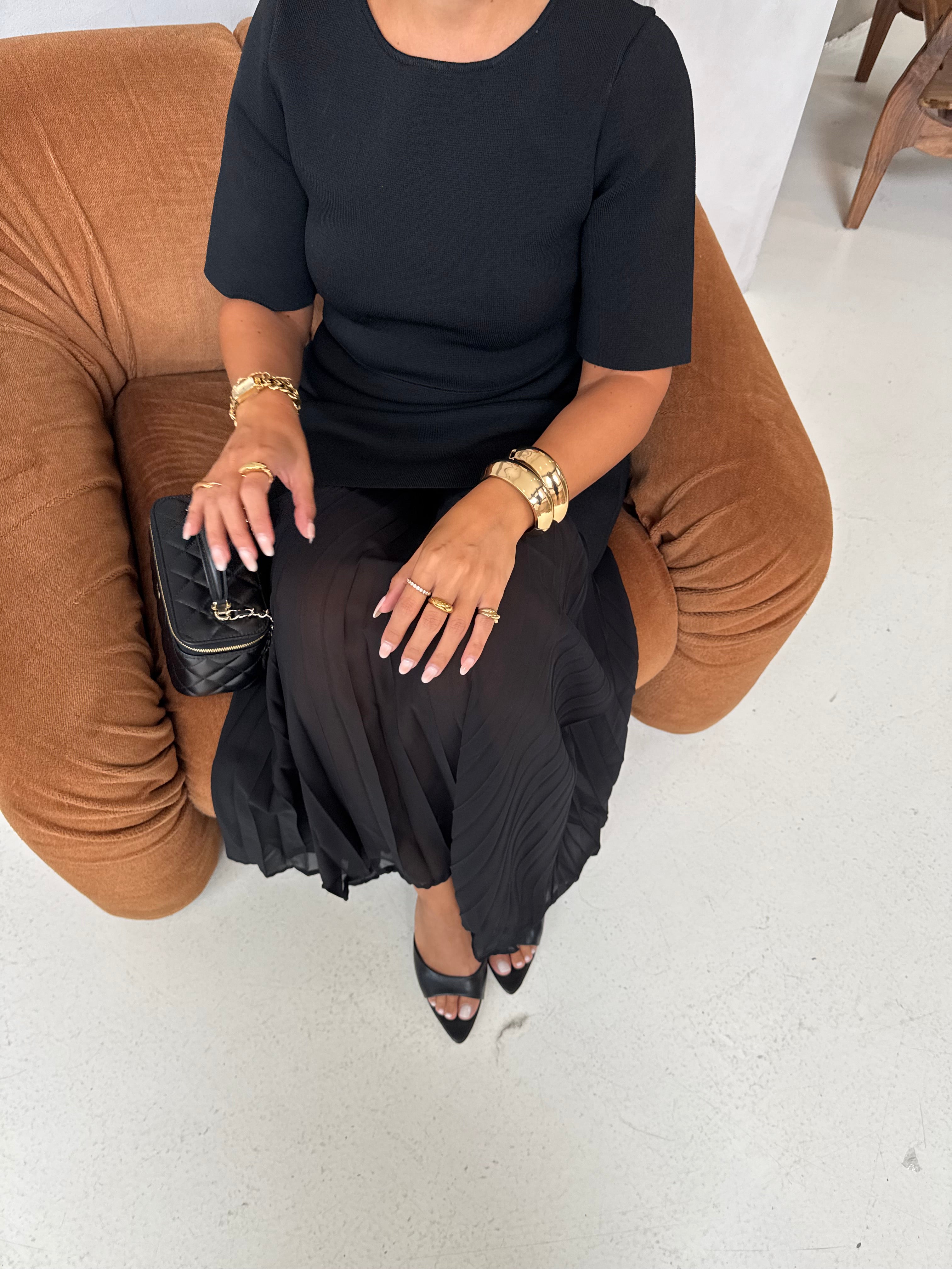 Robe ONI longue noir (6404)