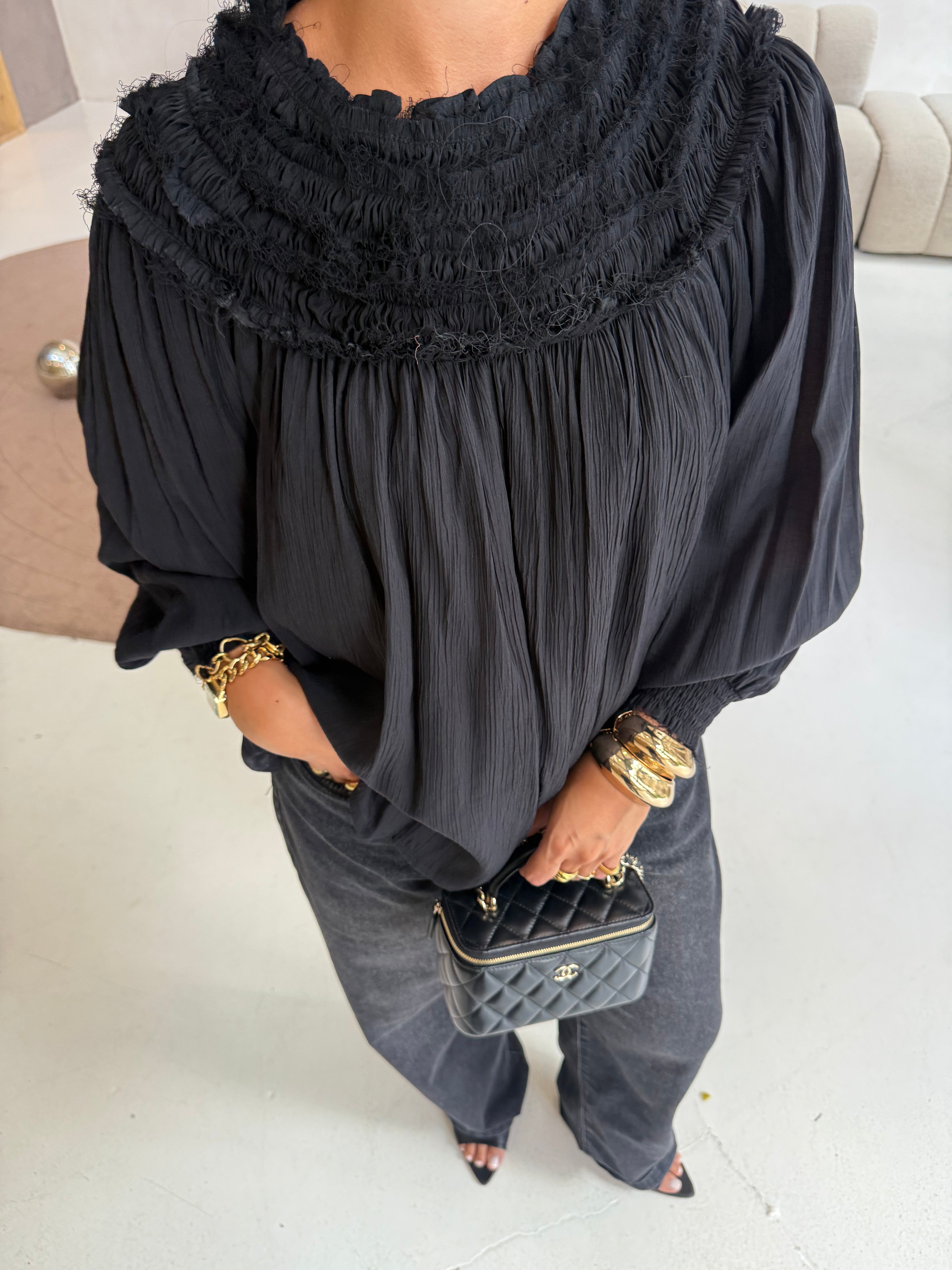 Chemise NAY noire (JY5106)