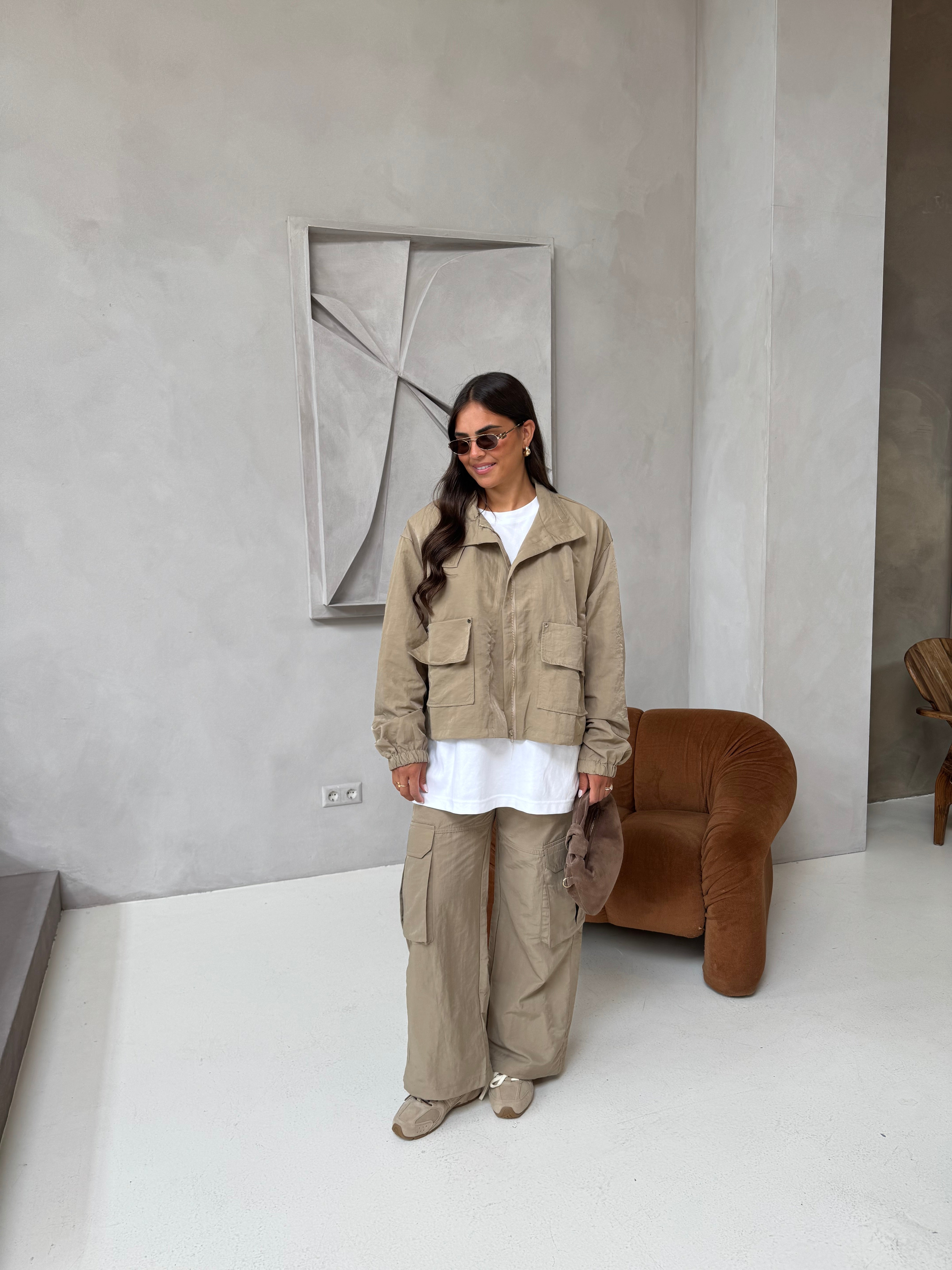 Pantalon LILI cargo beige (jy5108)