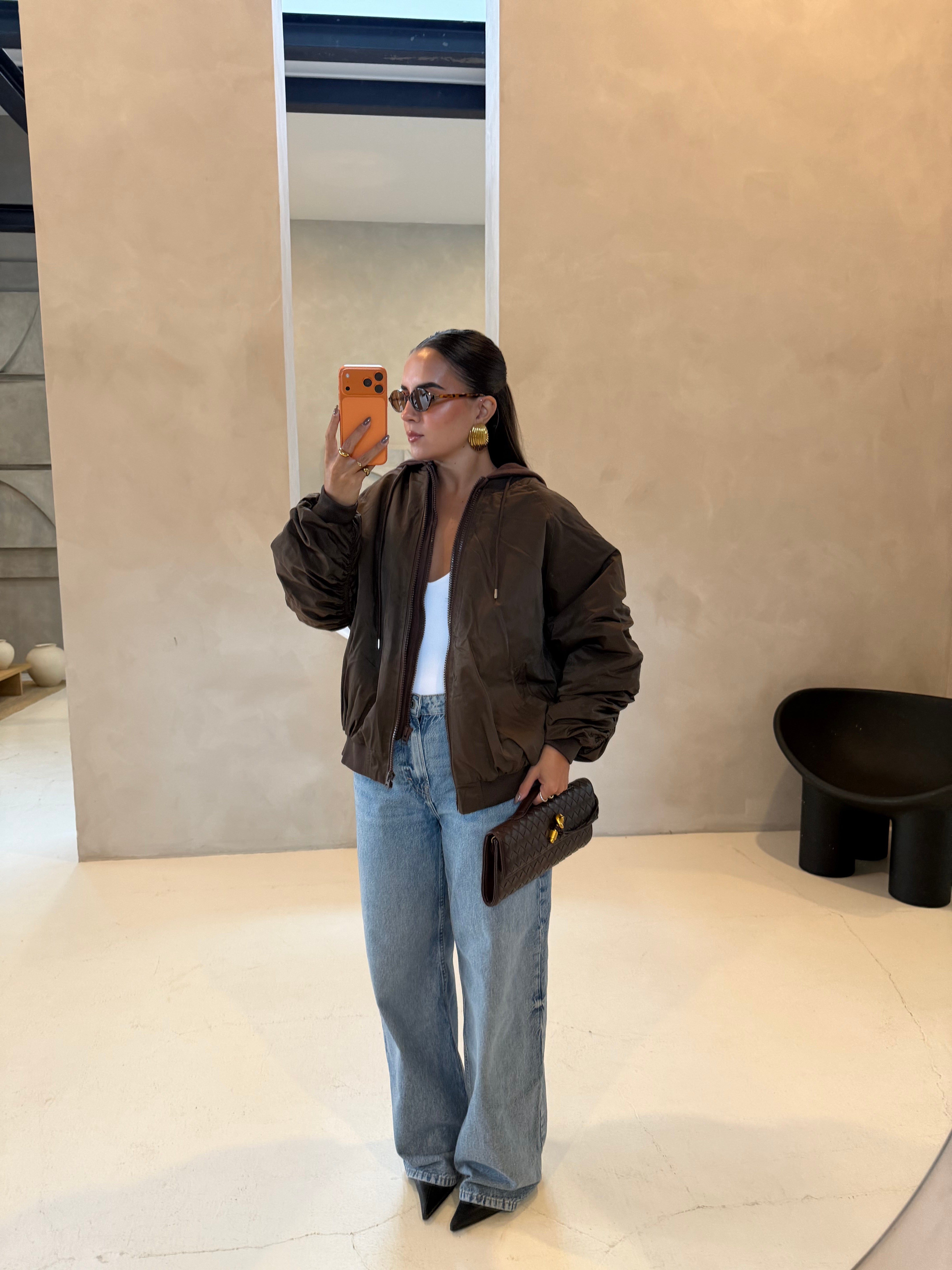 Bombers LONDON marron