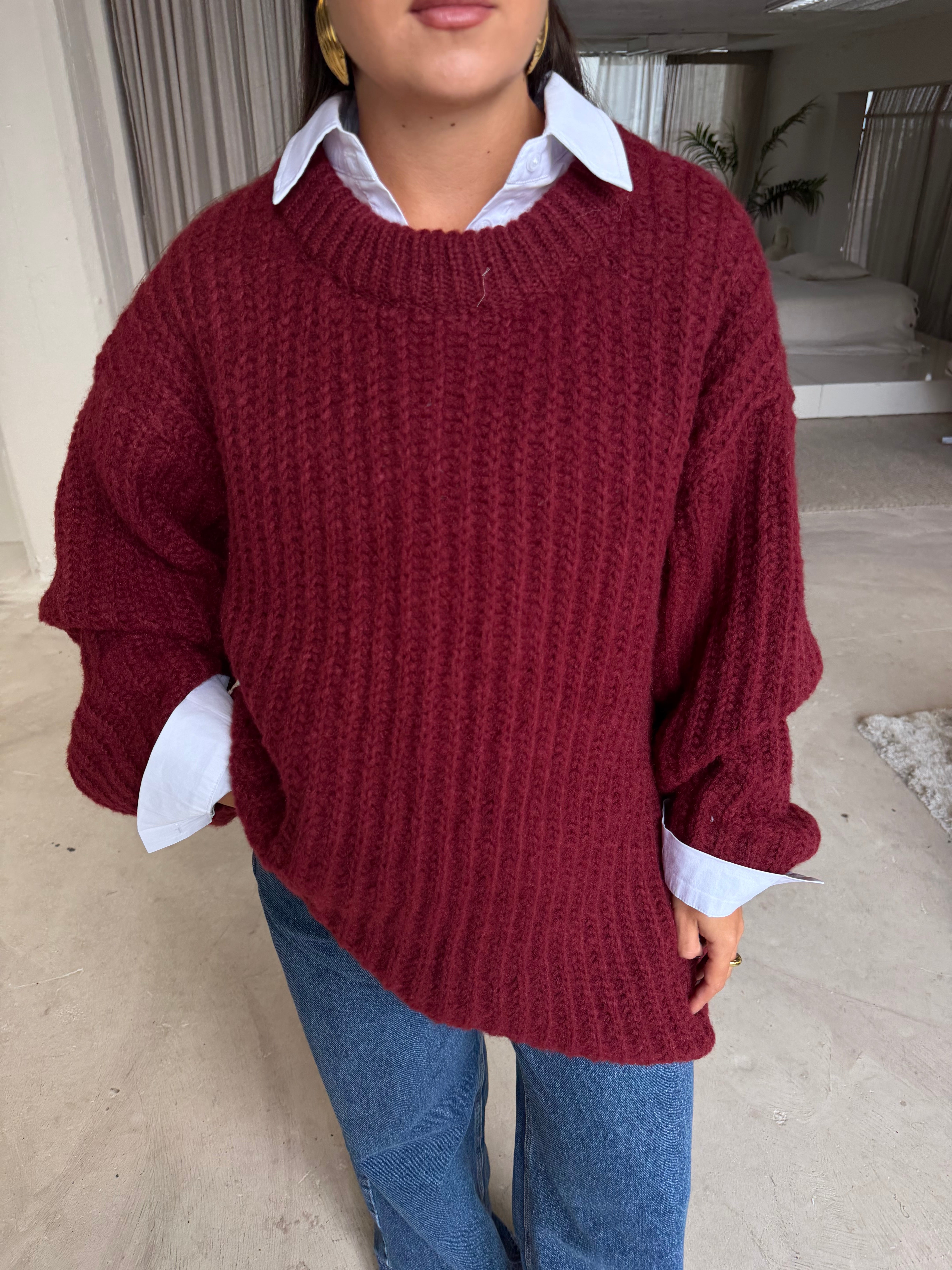 Pull DANIELA bordeaux (LA2597)