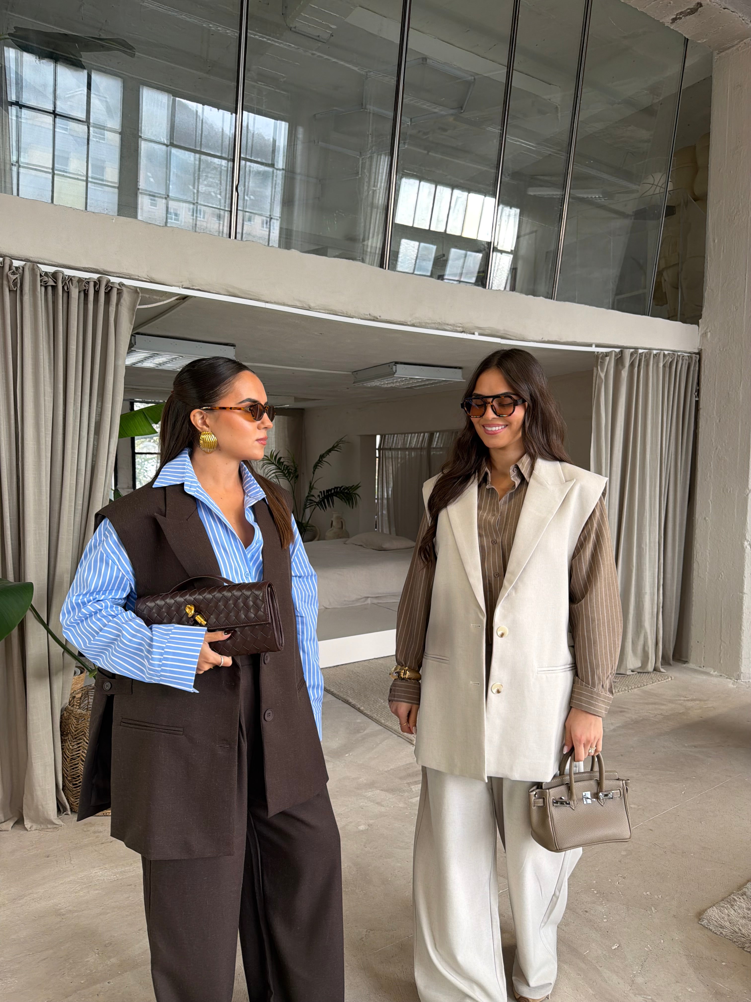 Blazer LINA sans manche choco (53051)