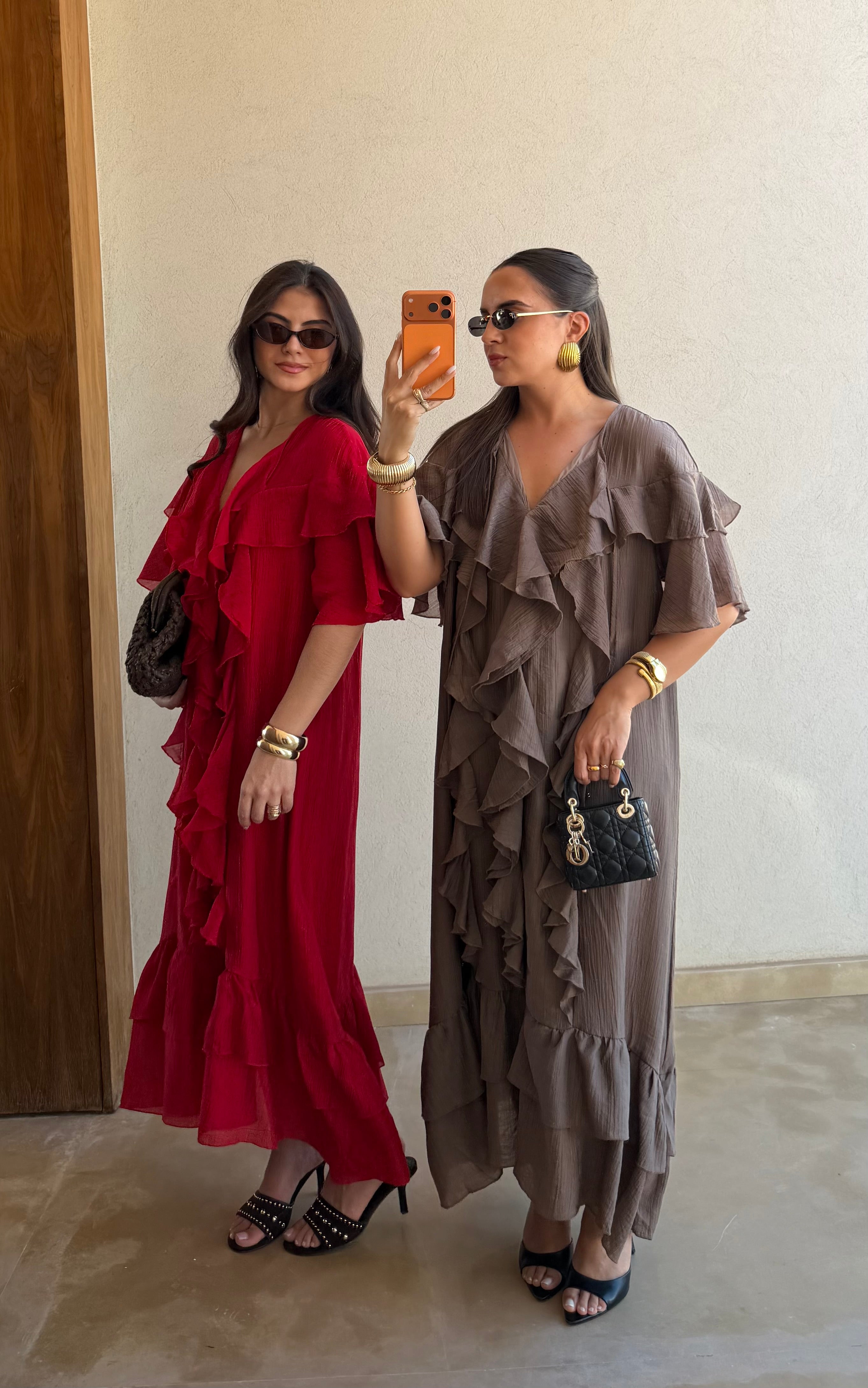 Robe VOLANA rouge (JY5222)