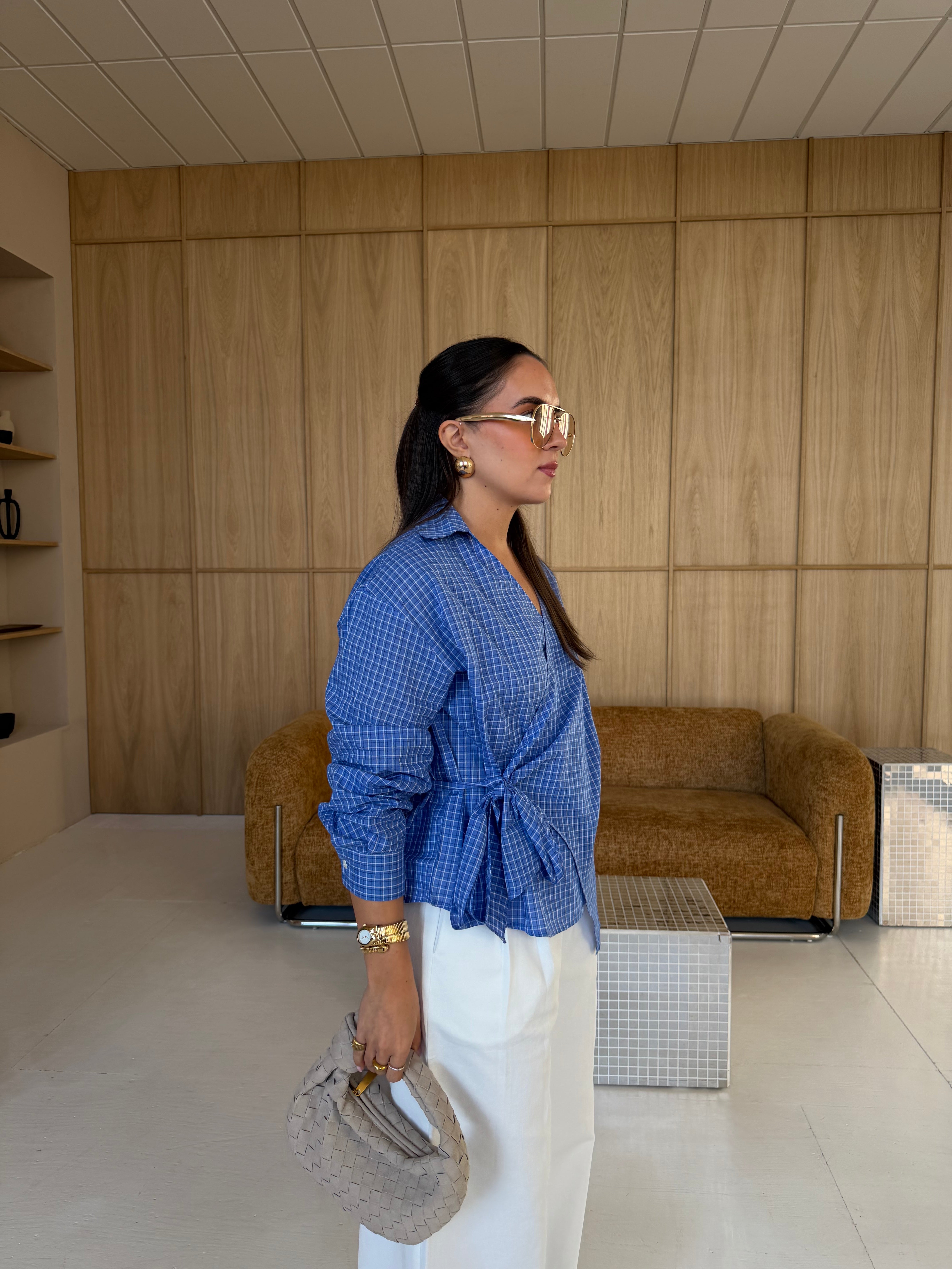 Chemise LUCIE bleue (5795)