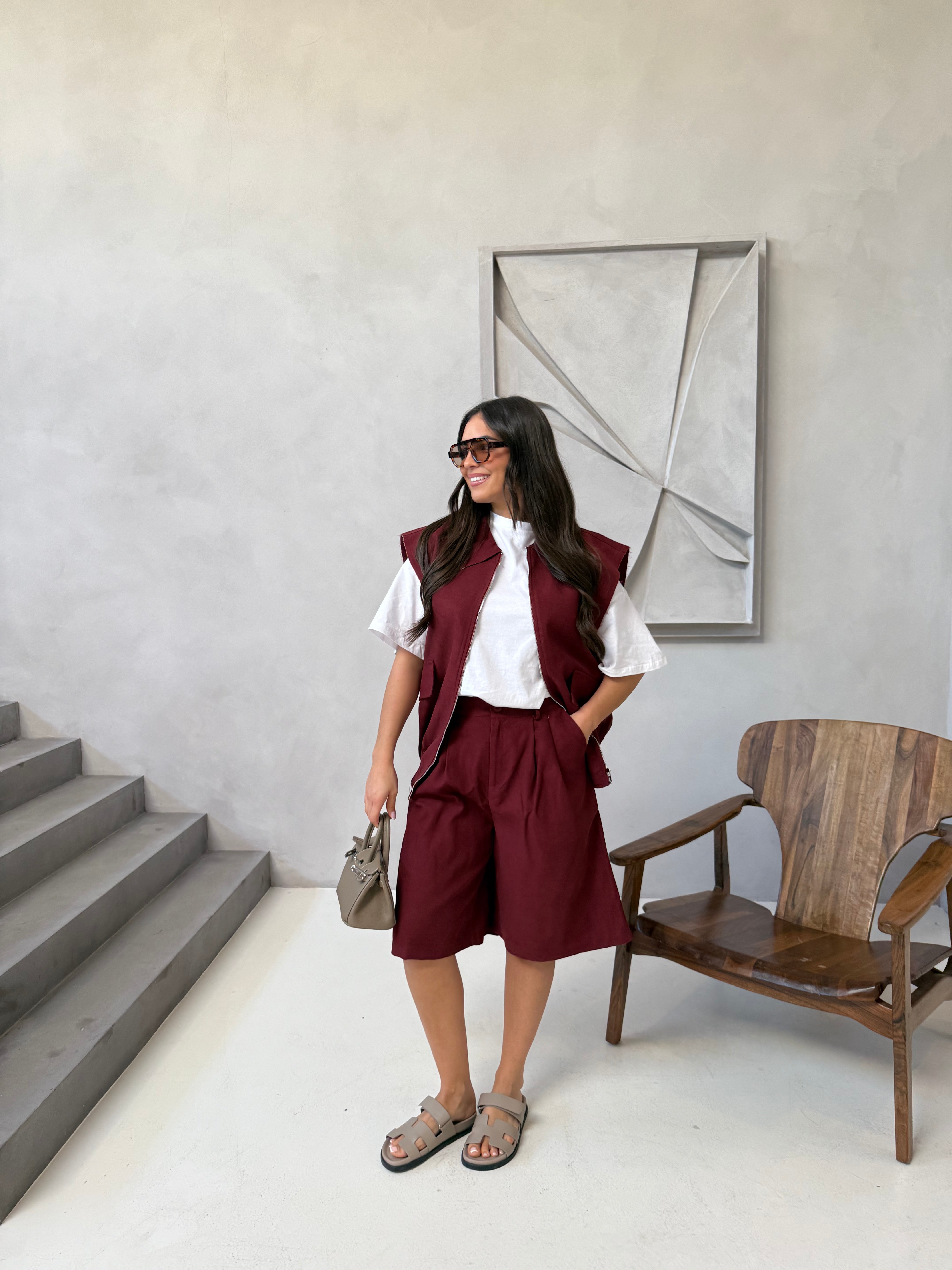 Veste ORLA bordeaux