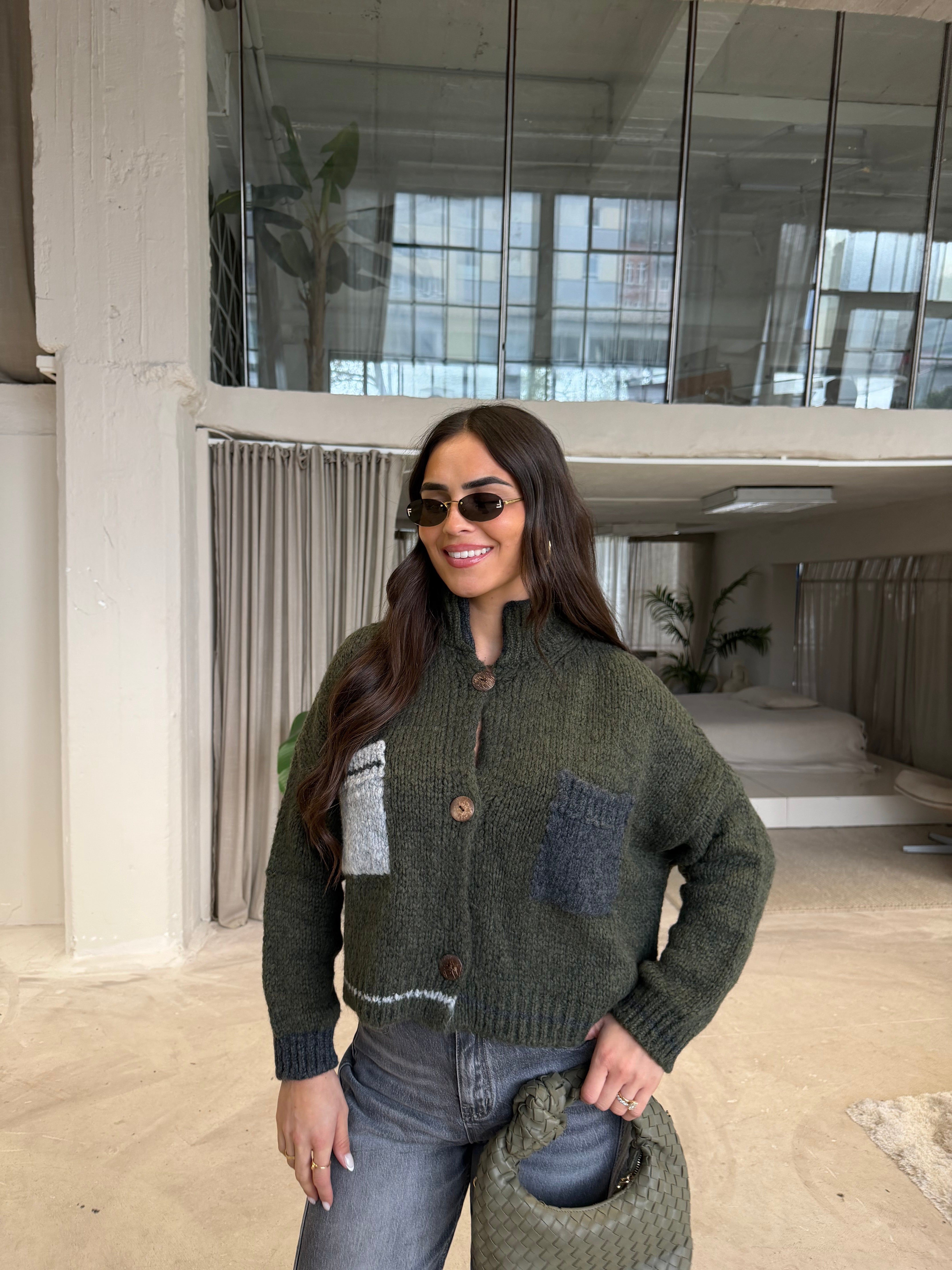 Gilet ELIA kaki (2508)