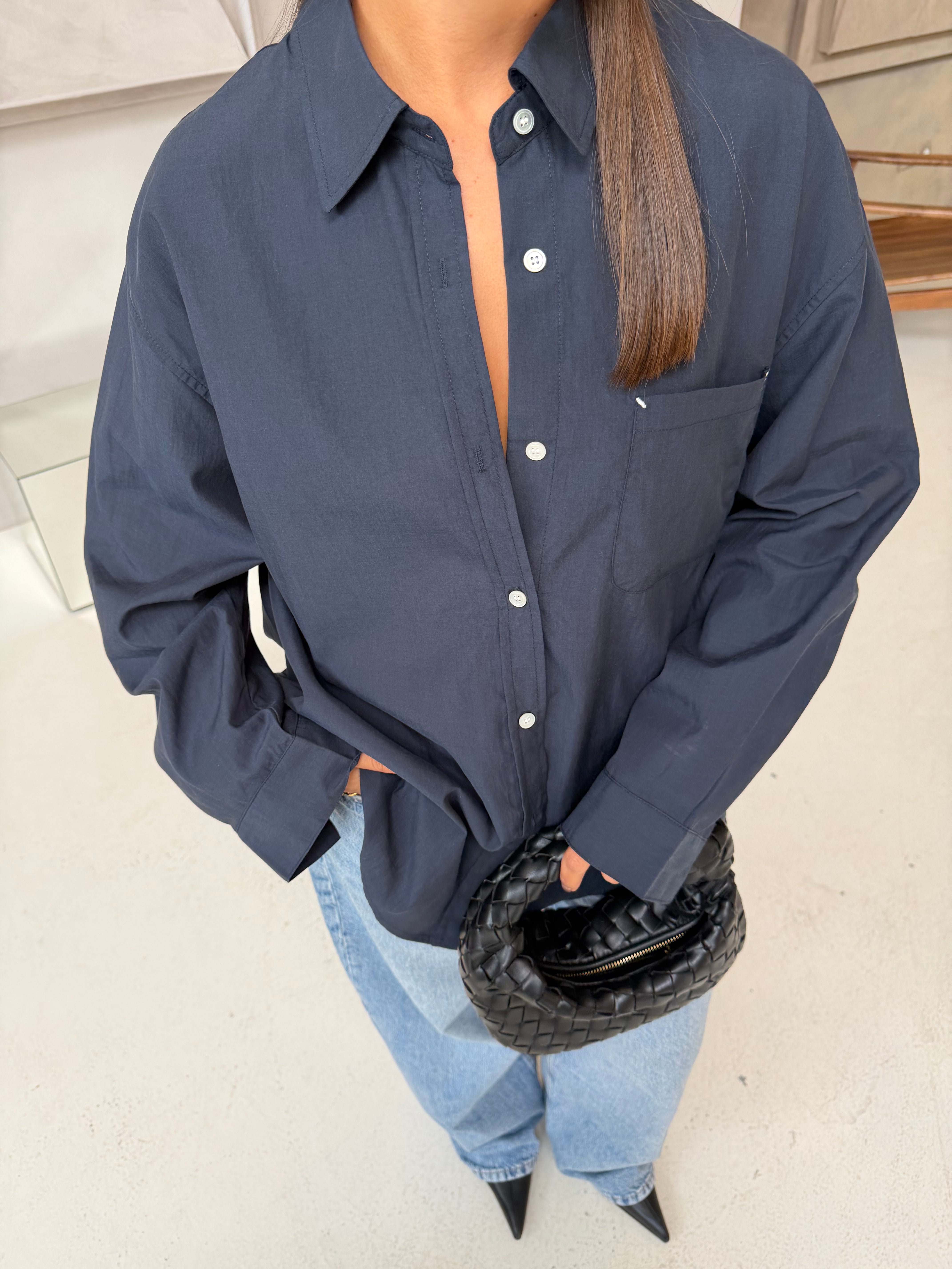 Chemise LINA foulard bleue marine (MA7601)