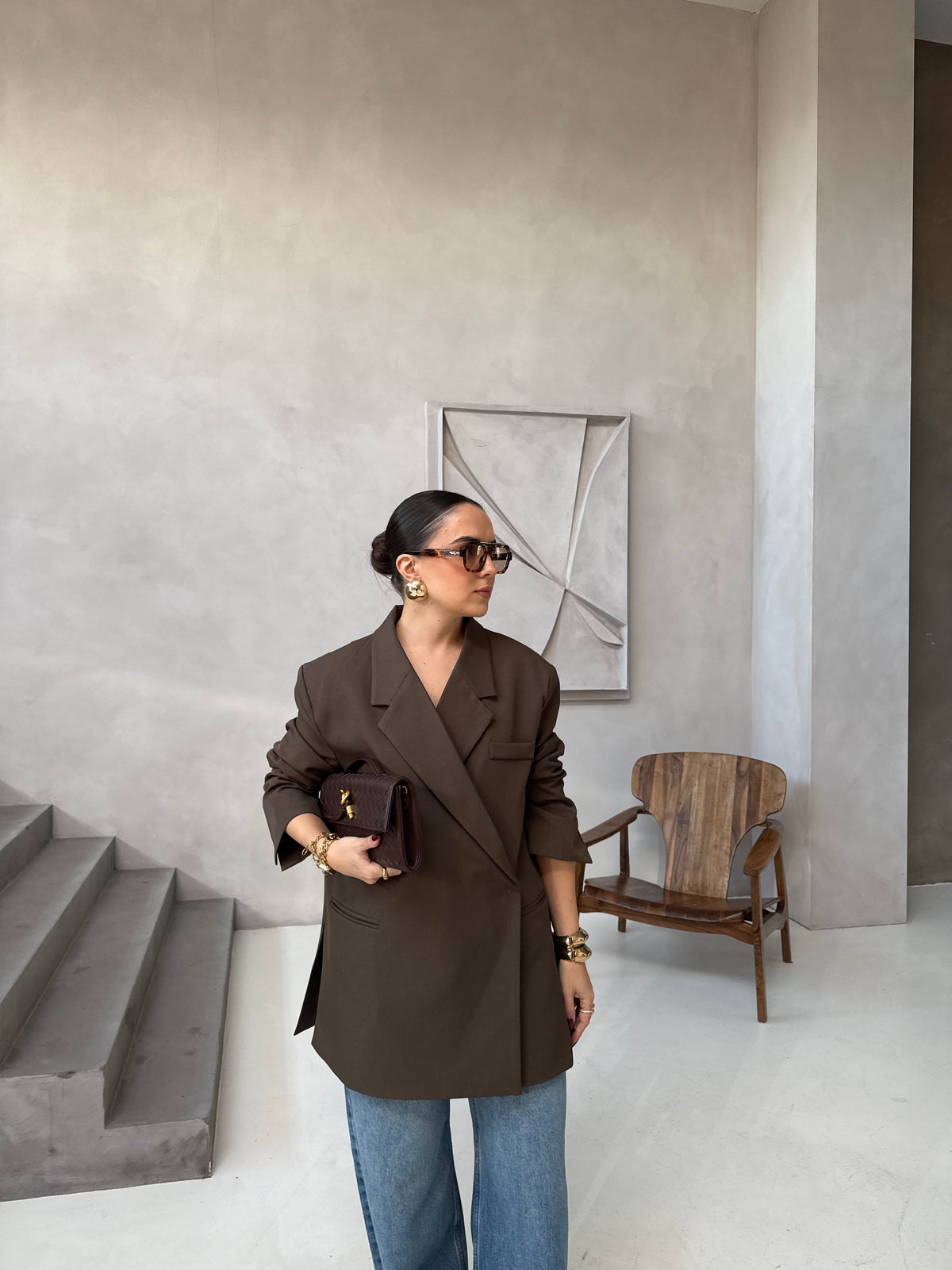 Blazer PARISIENNE marron (W24763)