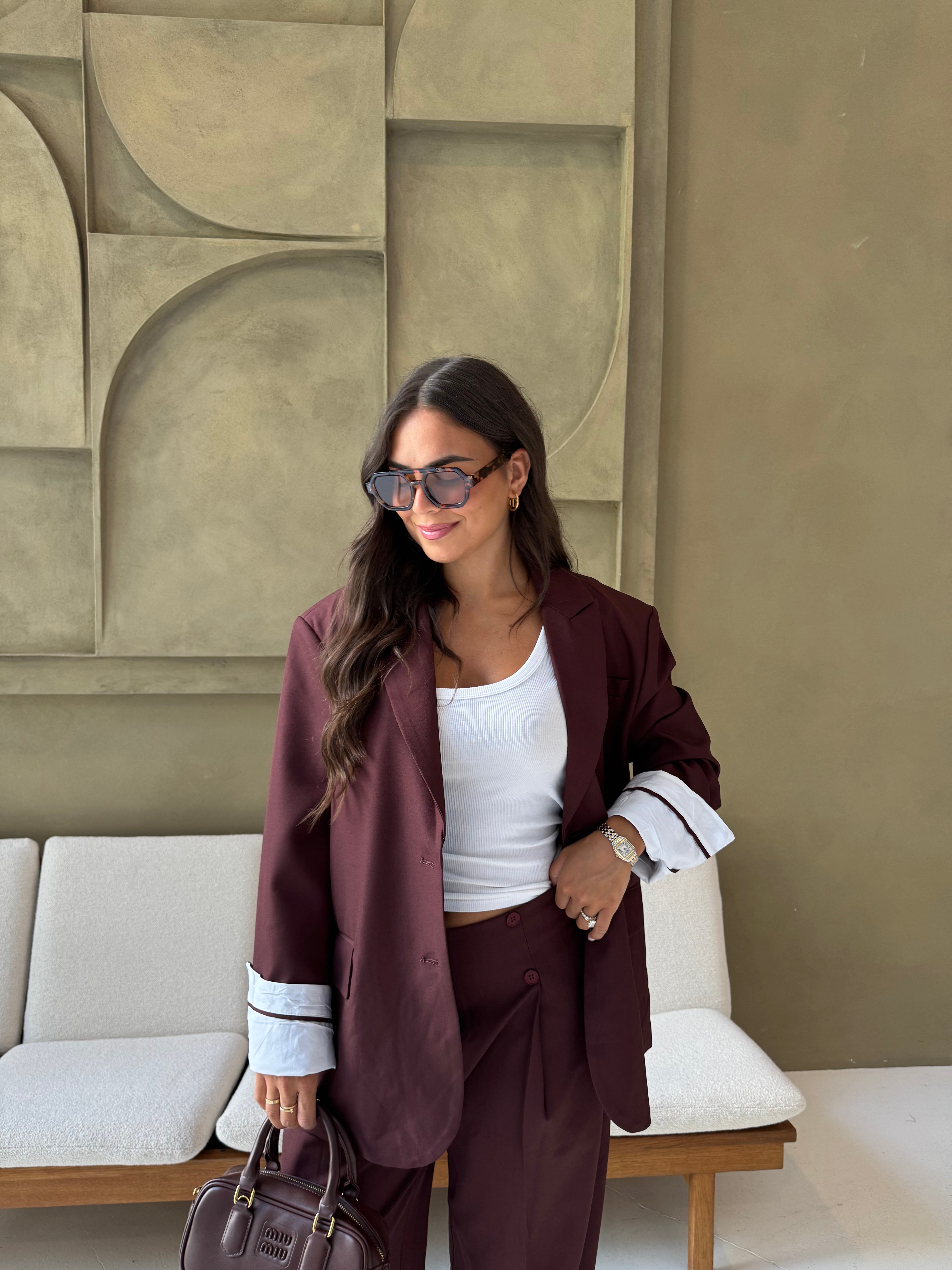 Blazer MINA bordeaux  (3171)