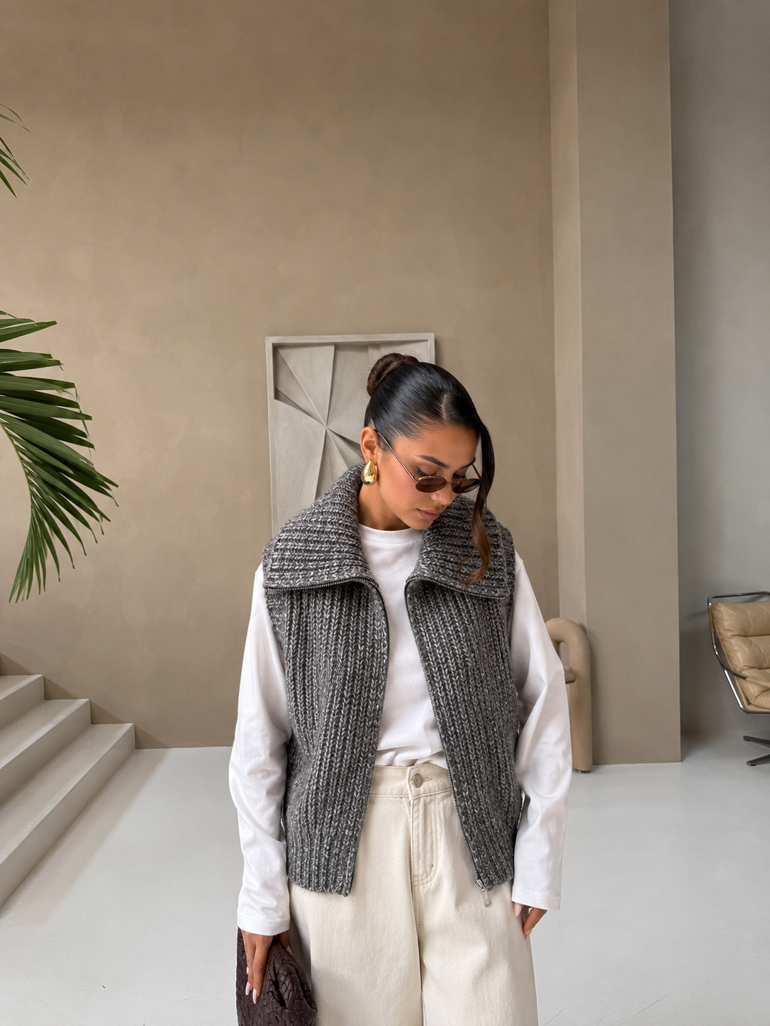 Gilet sans manche BERYL gris (LC402)