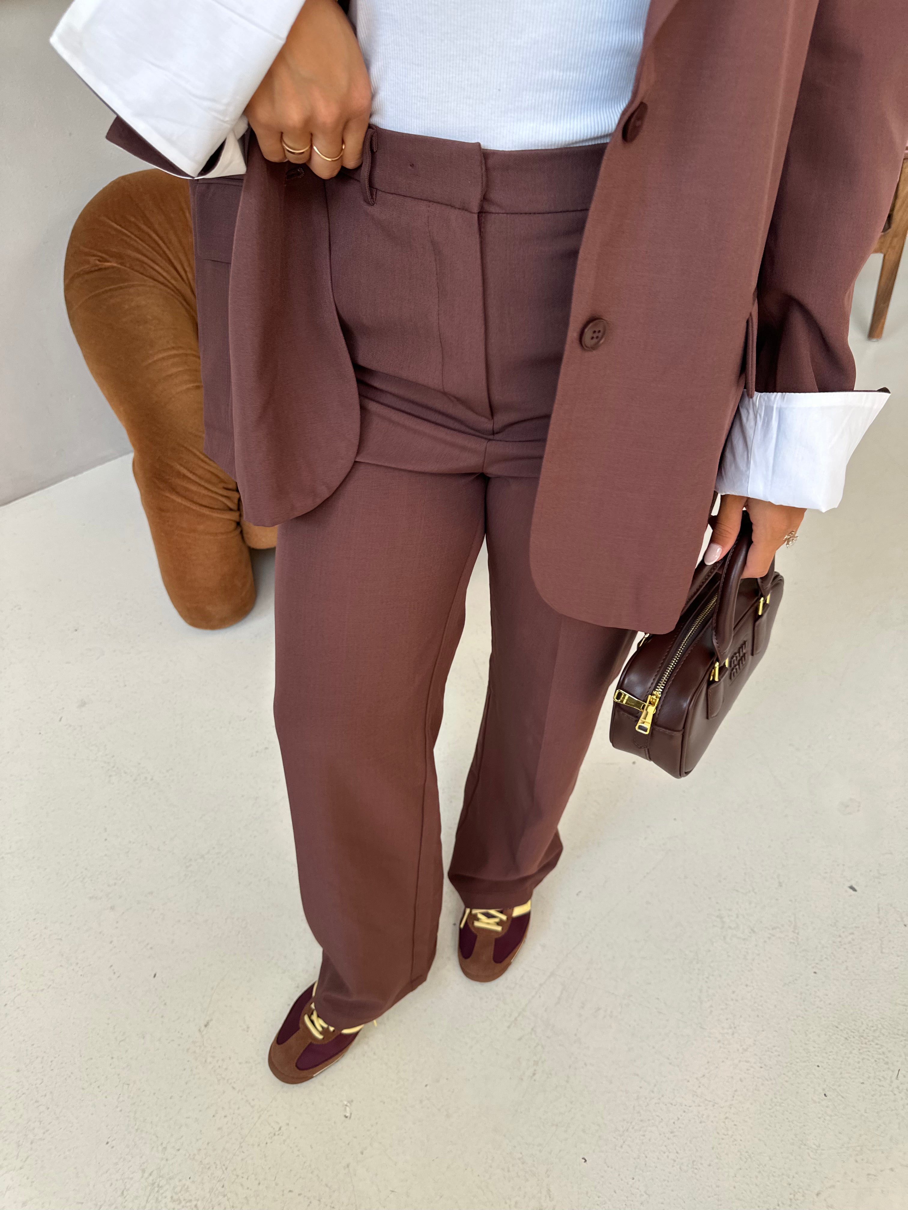 Pantalon ASTRID bordeaux (m756)